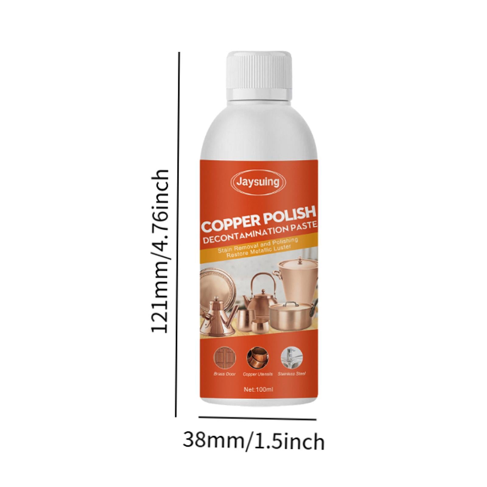 Copper Cleaner 100ml Cleaning Care Tool Brightener High Gloss for Brass Door