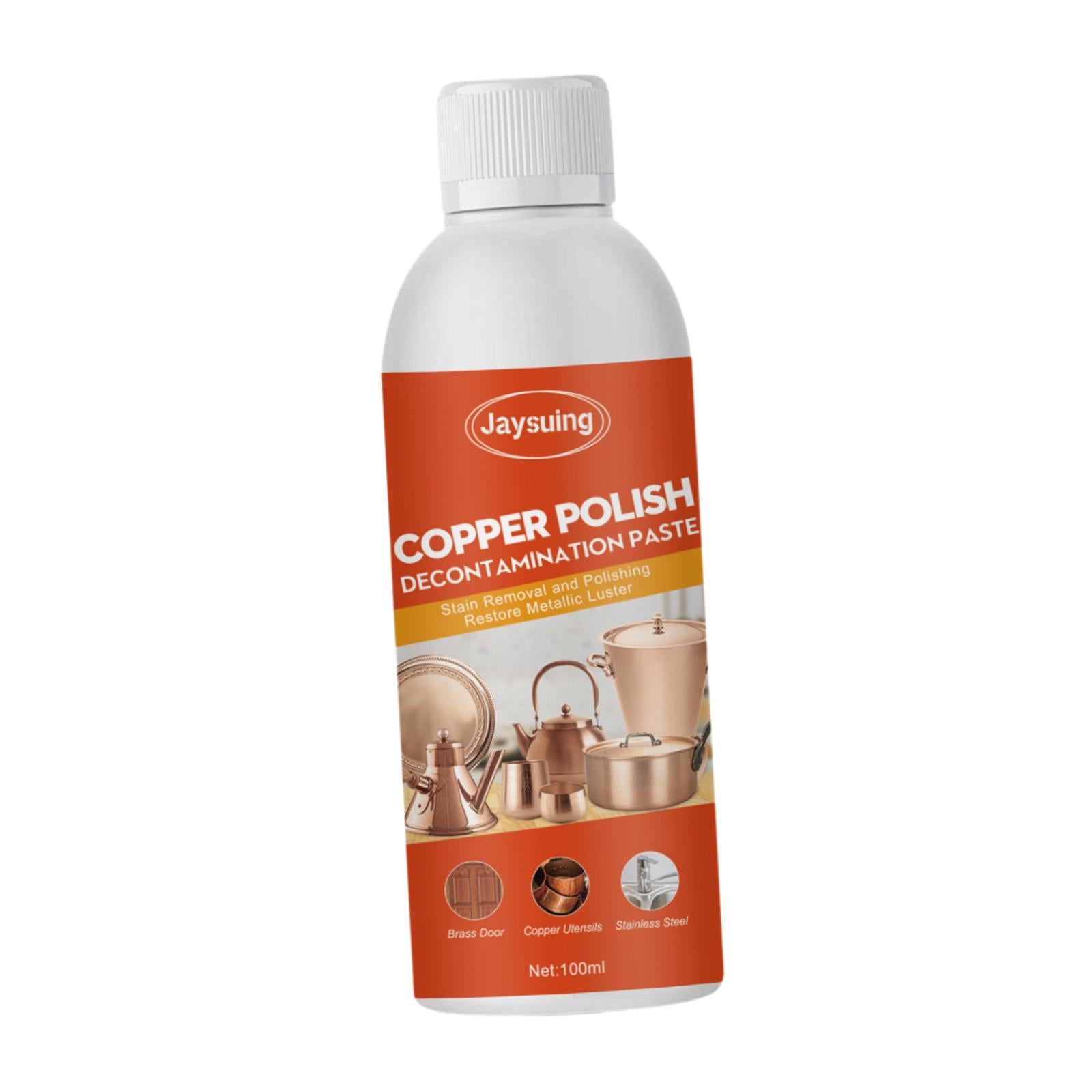 Copper Cleaner 100ml Cleaning Care Tool Brightener High Gloss for Brass Door