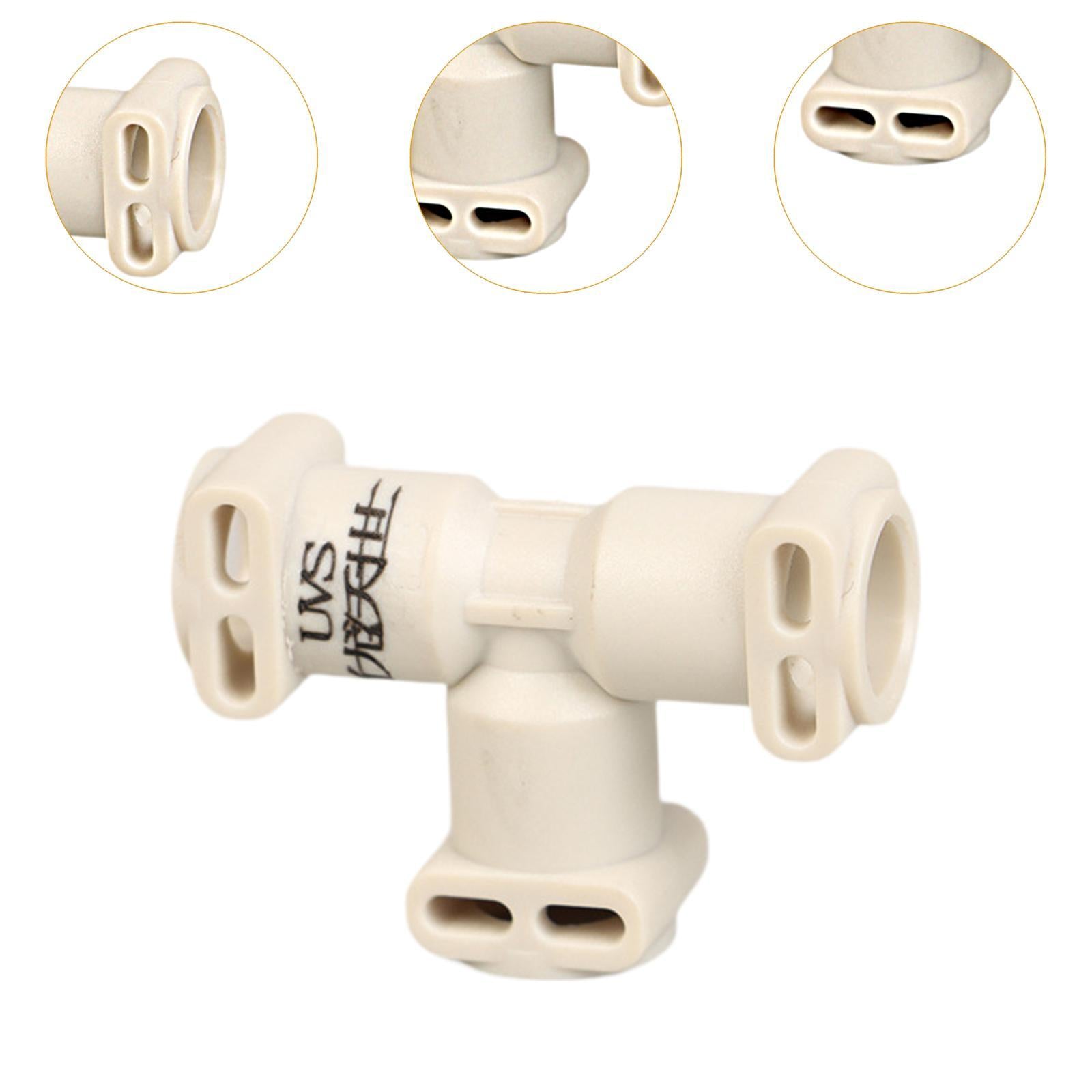 Fluid Connector for Coffee Machines Repair Part Coffee Maker Fluid Connector Three Way 3.5x2.5cm