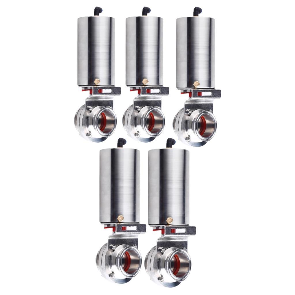 Sanitary Butterfly Valve Pneumatic Actuator for Bioengineering Beer Beverage 25mm