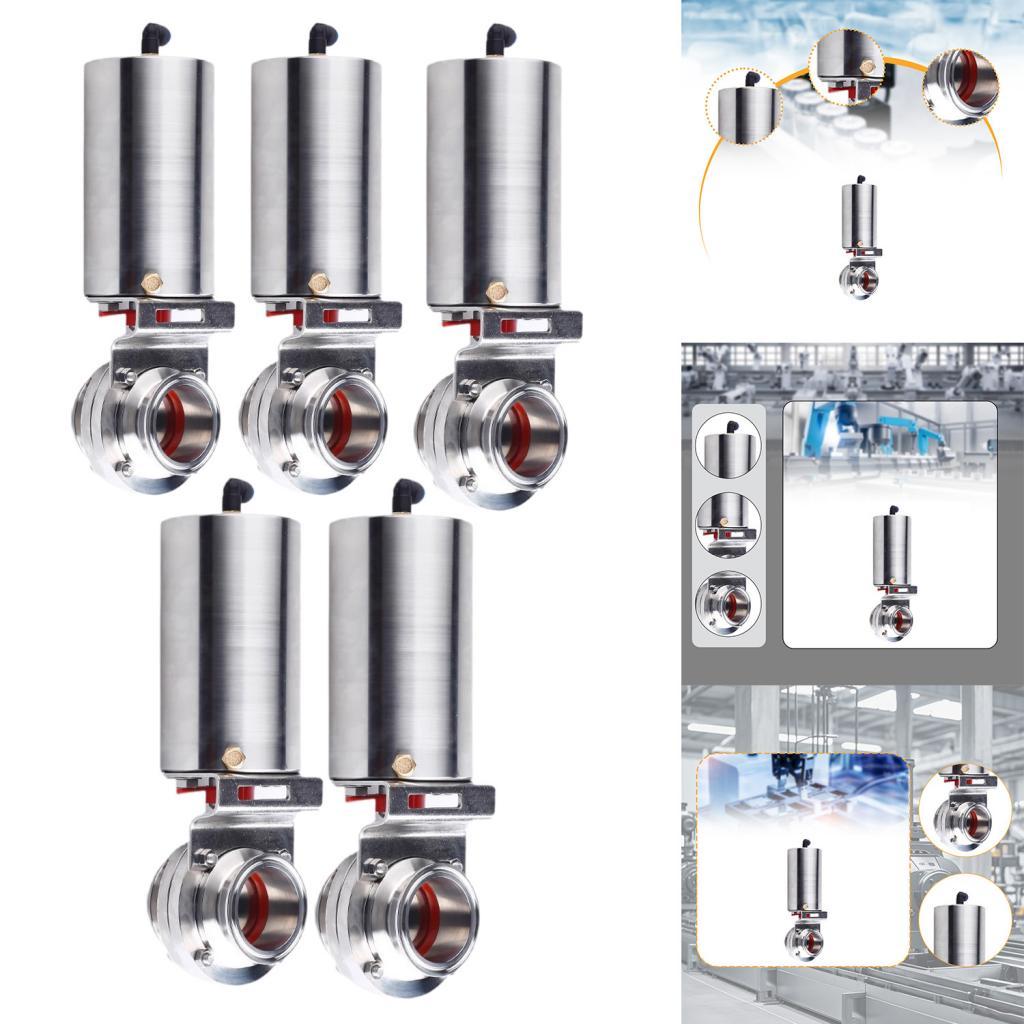 Sanitary Butterfly Valve Pneumatic Actuator for Bioengineering Beer Beverage 25mm
