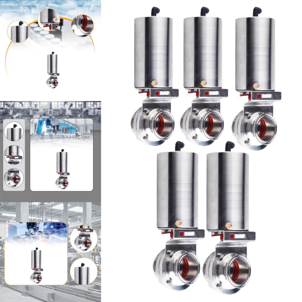 Sanitary Butterfly Valve Pneumatic Actuator for Bioengineering Beer Beverage 25mm