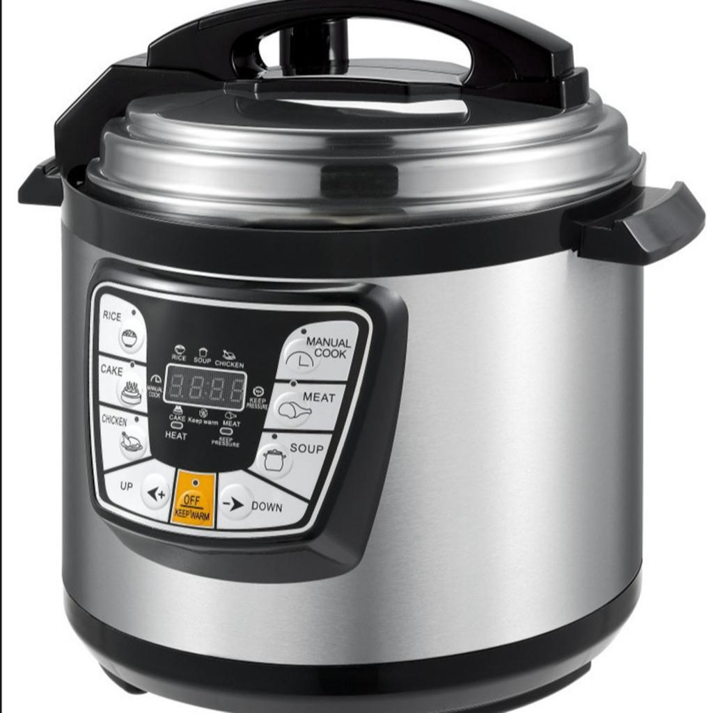 Electric Pressure Cooker Multipurpose Slow Cooking Pot for Chicken Soup Cake
