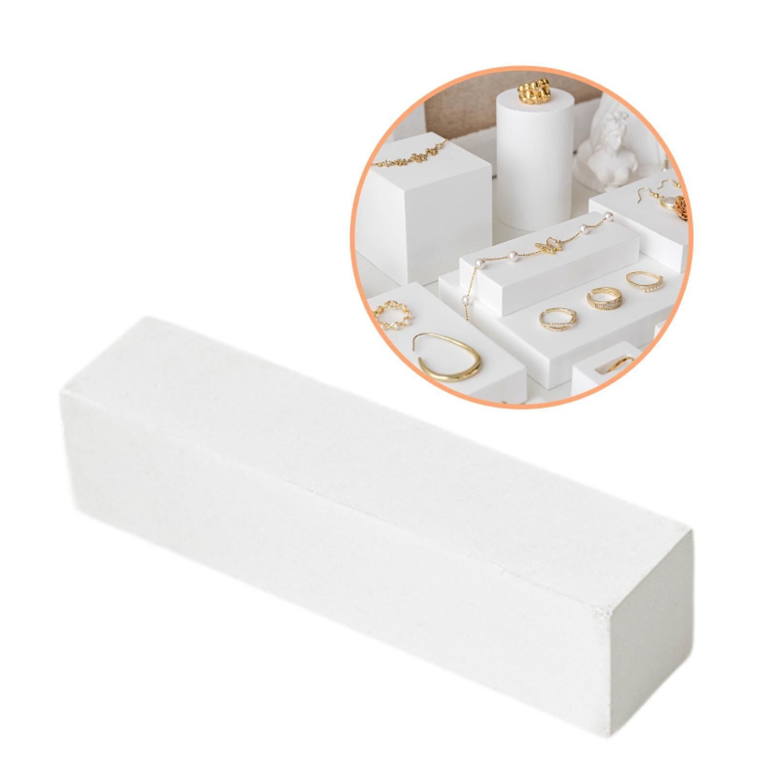 Jewelry Display Stand Earrings Watches Cake Stand for Vanity Dresser Wedding Cuboid 8x2x1.8cm
