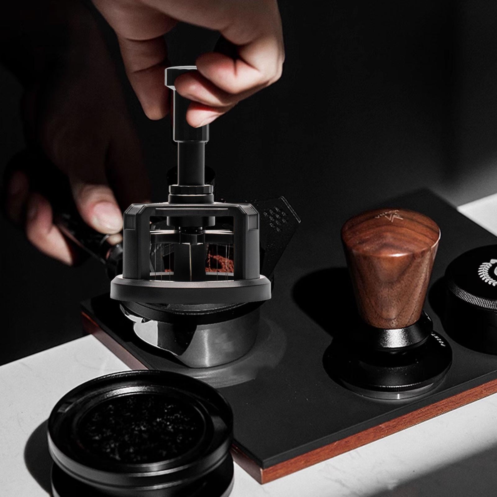 Espresso Distribution Tool Rotatable Coffee Distributor for Coffee Shop Home 53mm