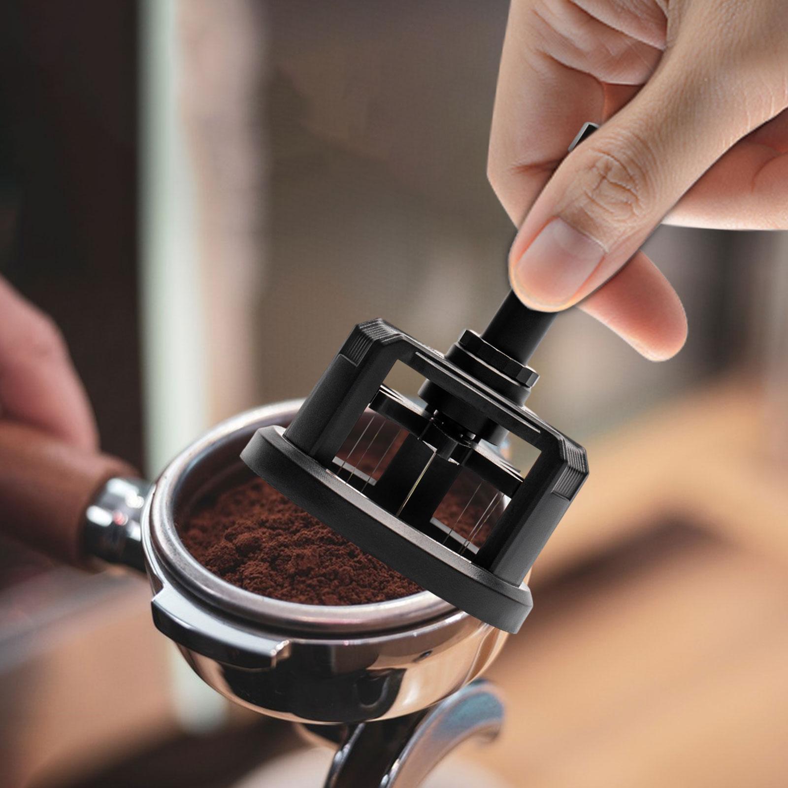 Espresso Distribution Tool Rotatable Coffee Distributor for Coffee Shop Home 58mm