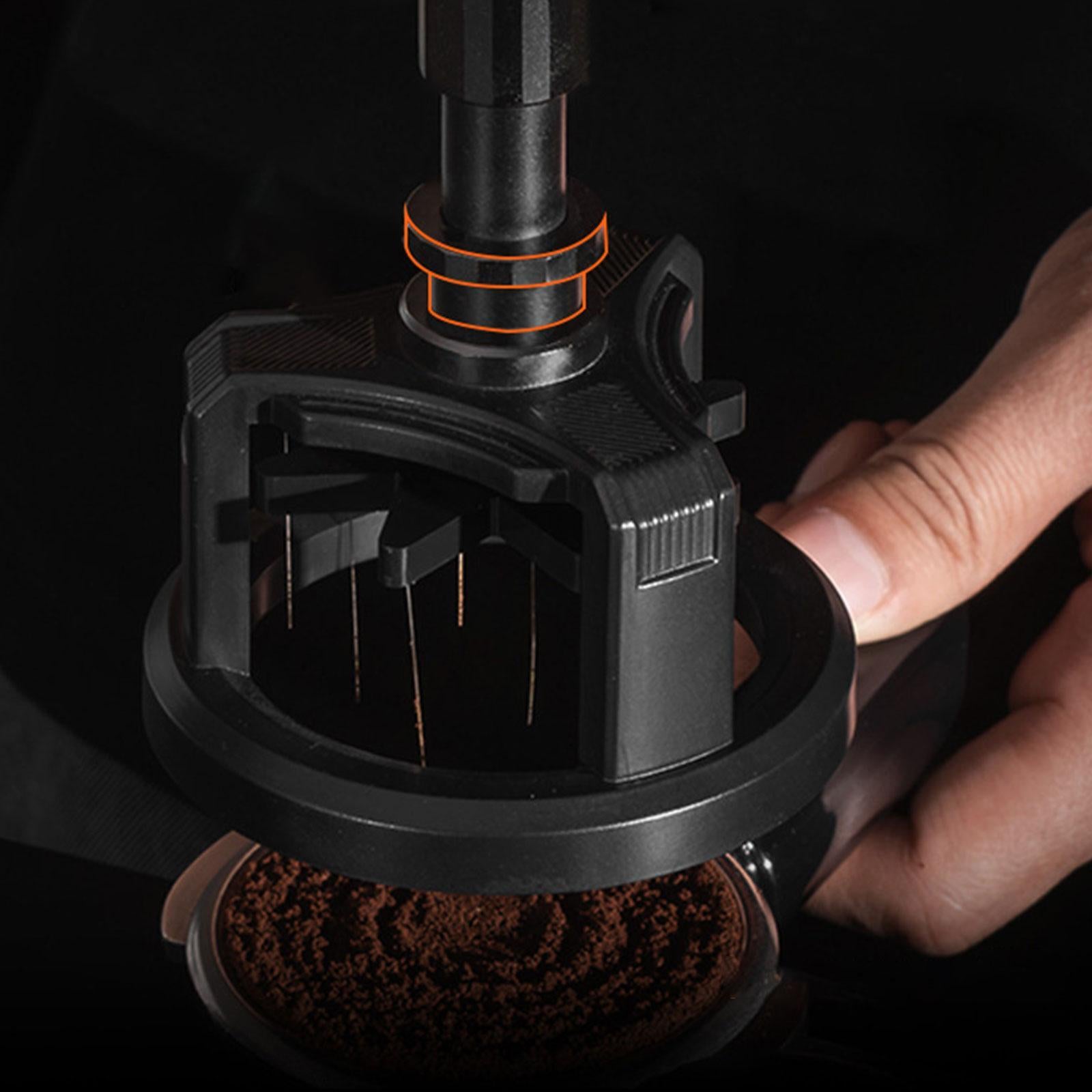 Espresso Distribution Tool Rotatable Coffee Distributor for Coffee Shop Home 58mm