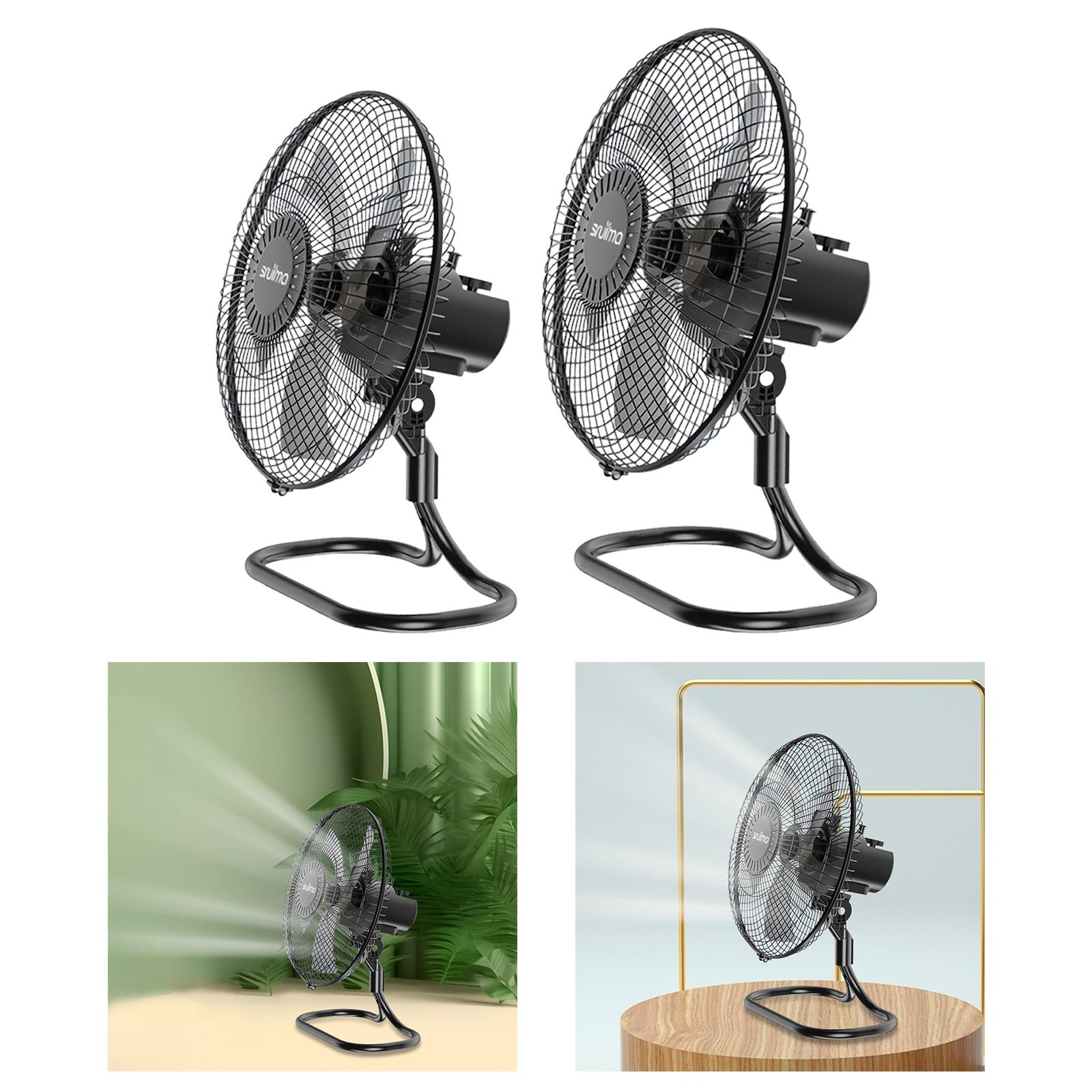 Floor Fan Quiet High Performance Premium Mini Desk Fan for Dorm Desk Bedroom 14 inch