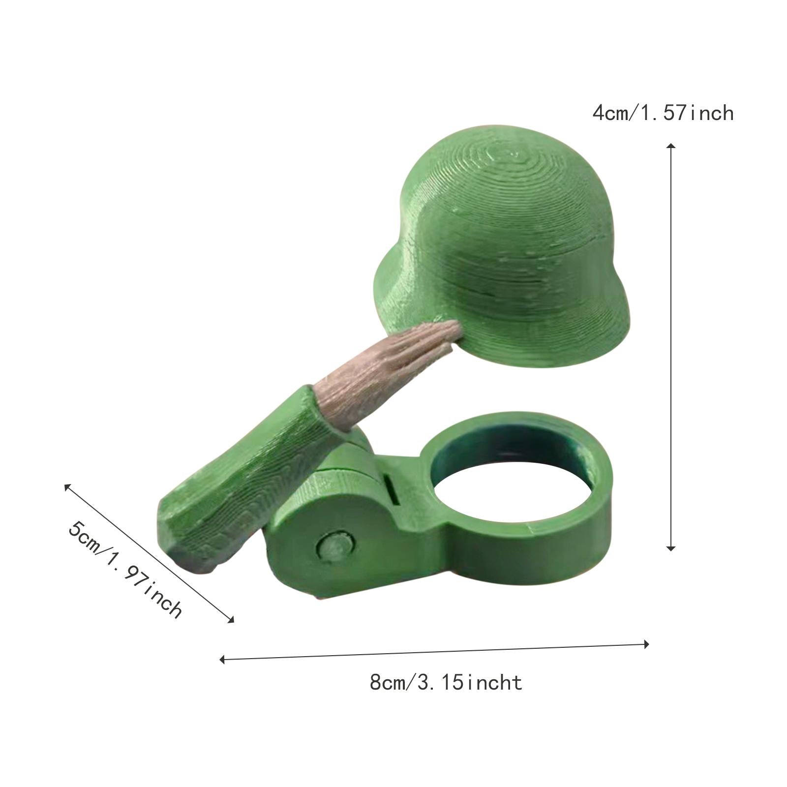 Beer Bottle Helmet Beverage Cap for Standard Beer Bottles (330-500ml) Hiking green