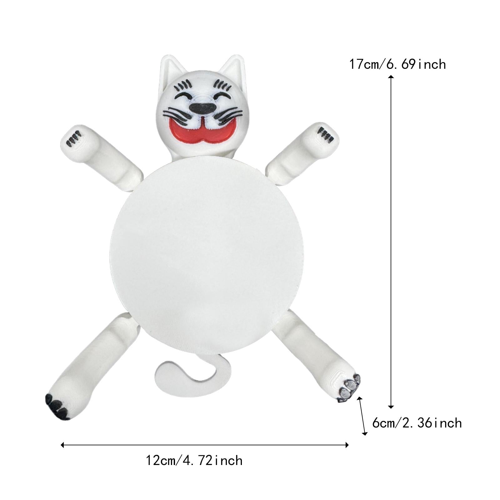 Cat Coaster Cup Holder Unique Insulation Pad for Holiday Party Kitchen Decor White