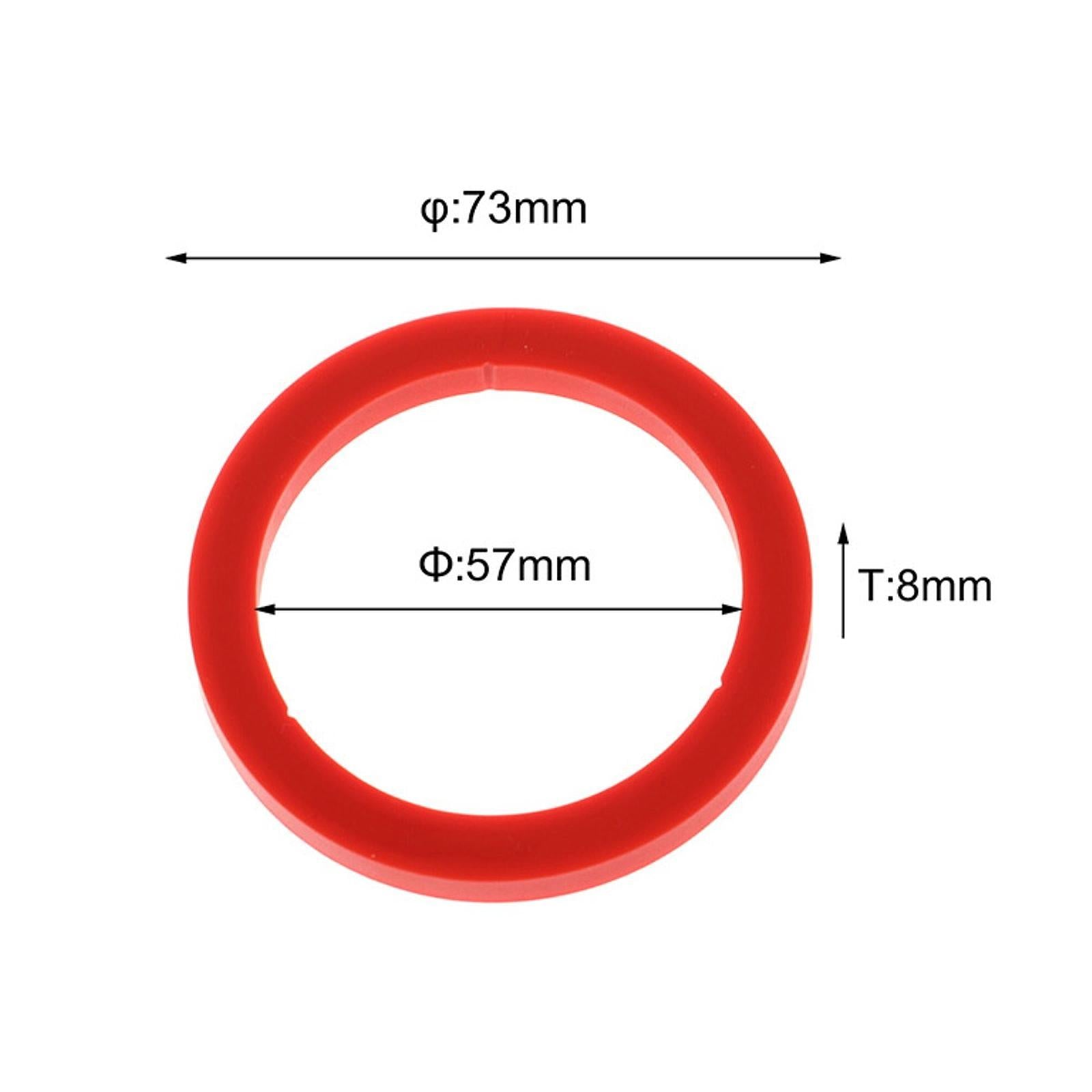 2Pcs Silicone Group Gaskets Portable Group Head Sealing for E61 Coffee Maker Red