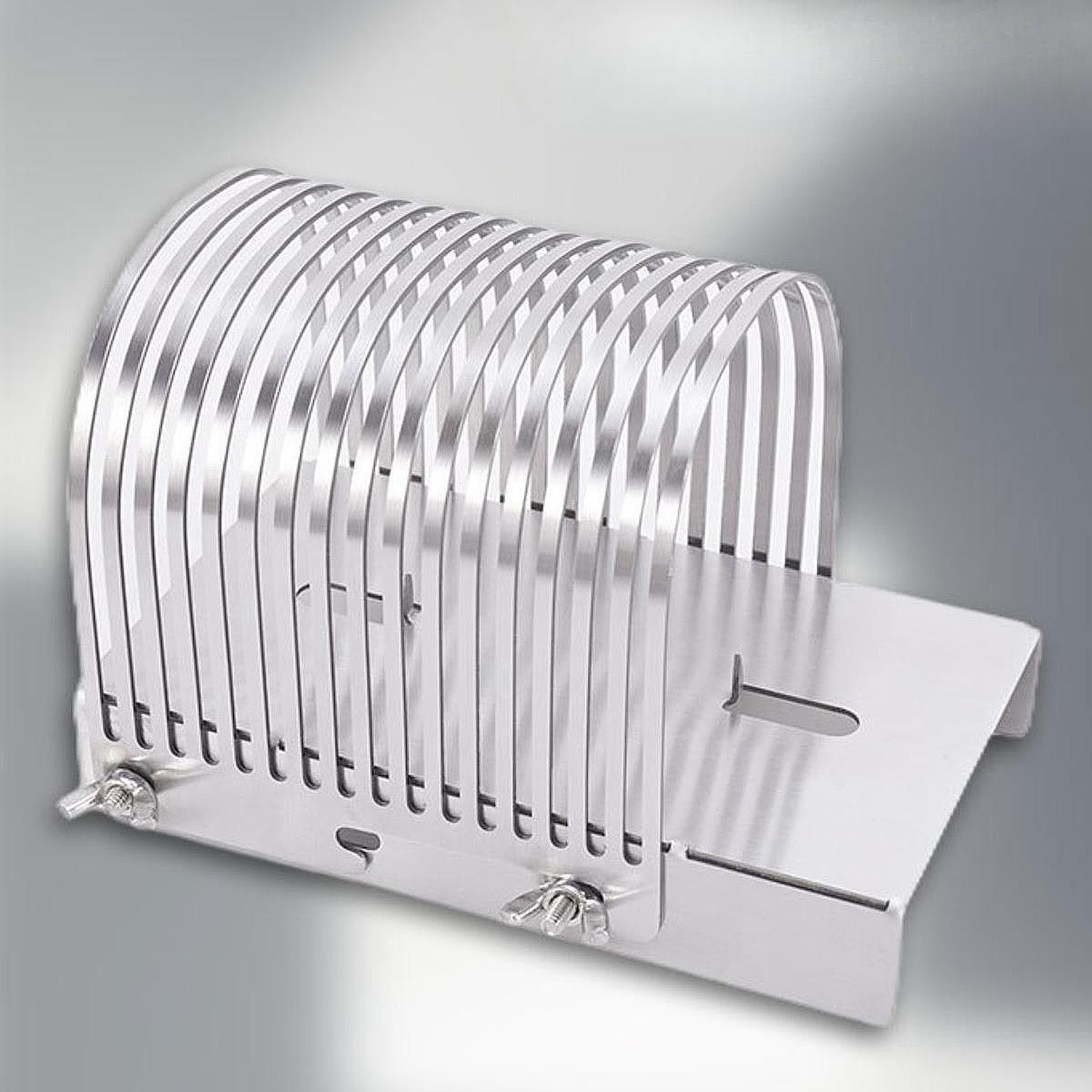 Bread Slicer Baking Tool Bread Loaf Cutter for Homemade Breads Tomato Potato Silver