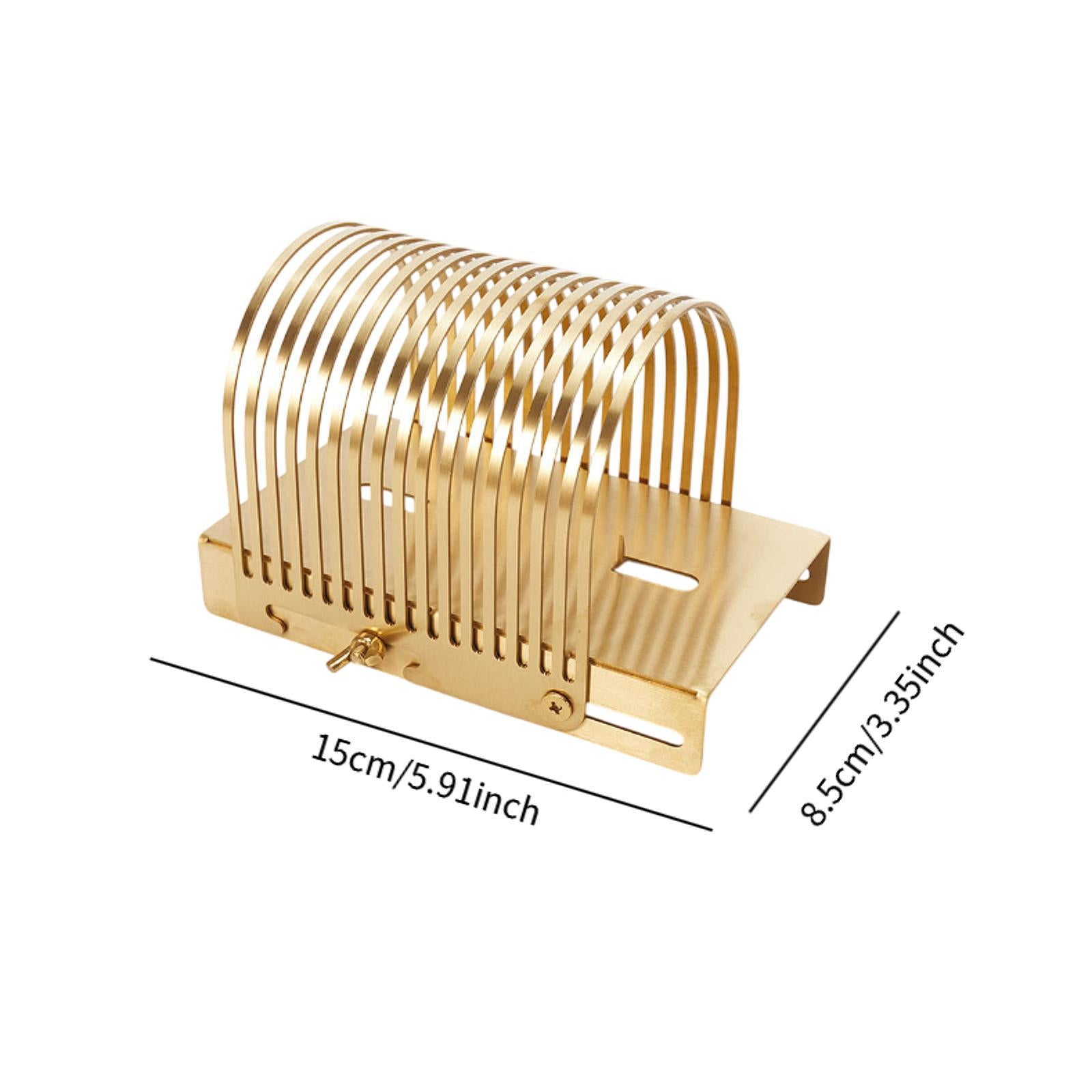 Bread Slicer Baking Tool Bread Loaf Cutter for Homemade Breads Tomato Potato Gold