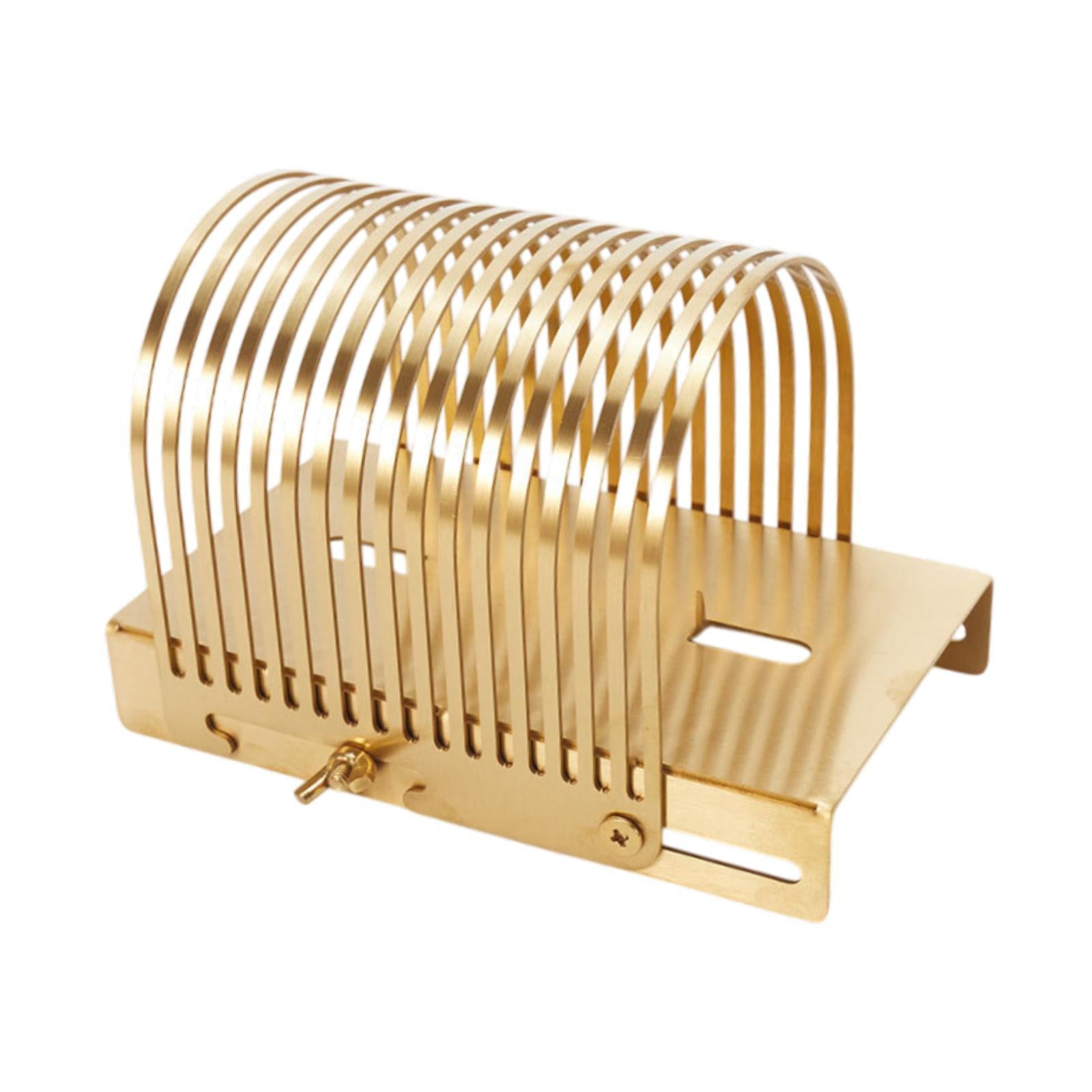 Bread Slicer Baking Tool Bread Loaf Cutter for Homemade Breads Tomato Potato Gold