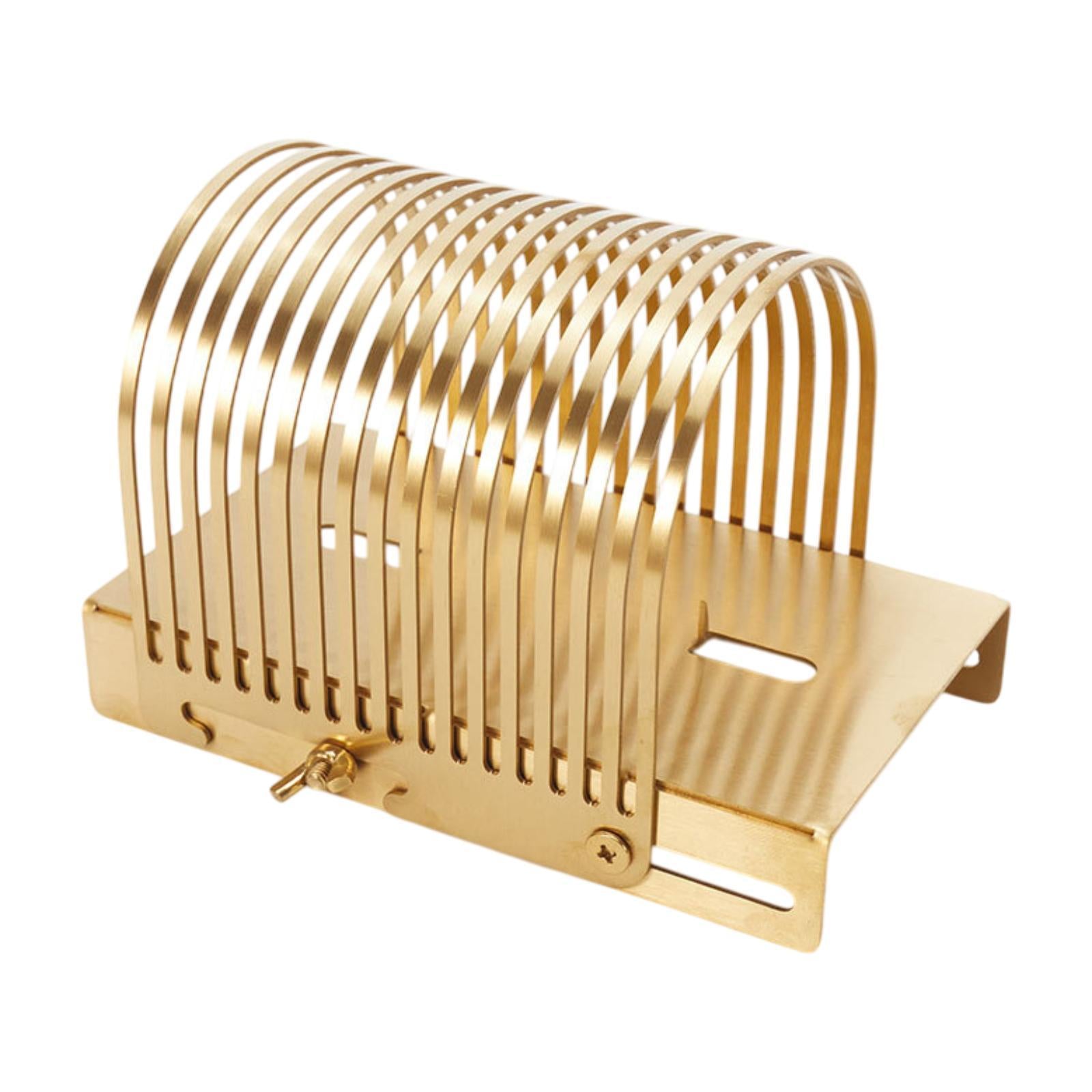 Bread Slicer Baking Tool Bread Loaf Cutter for Homemade Breads Tomato Potato Gold