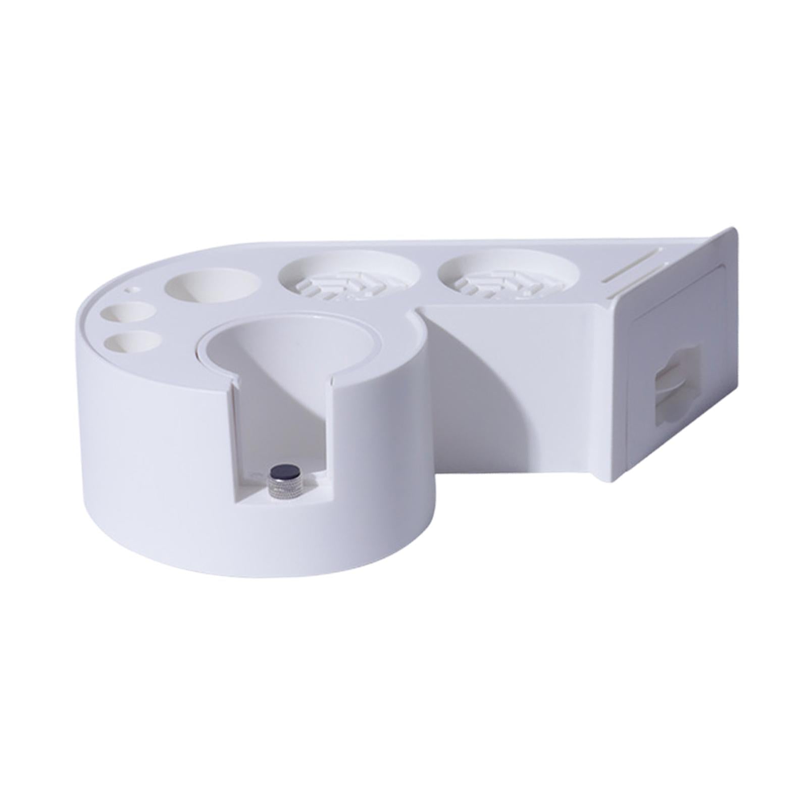 Espresso Tamping Station Organizer Accessory Versatile 29x18x9cm with Drawer White