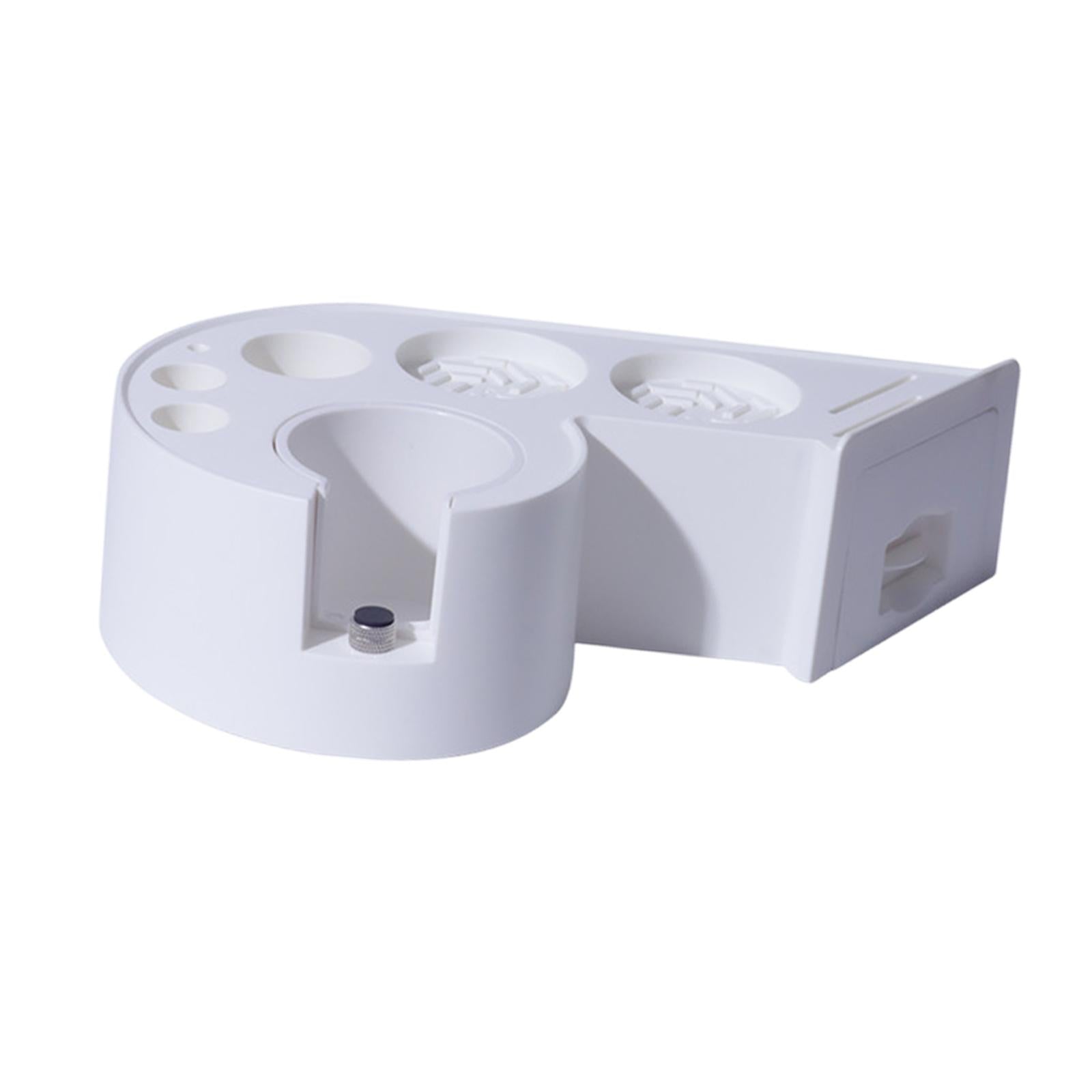 Espresso Tamping Station Organizer Accessory Versatile 29x18x9cm with Drawer White