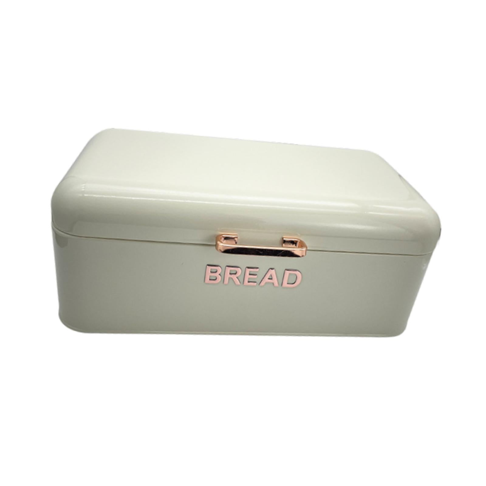 Bread Box for Kitchen Counter Organizer Breadbox for Pantry Biscuit Counters White