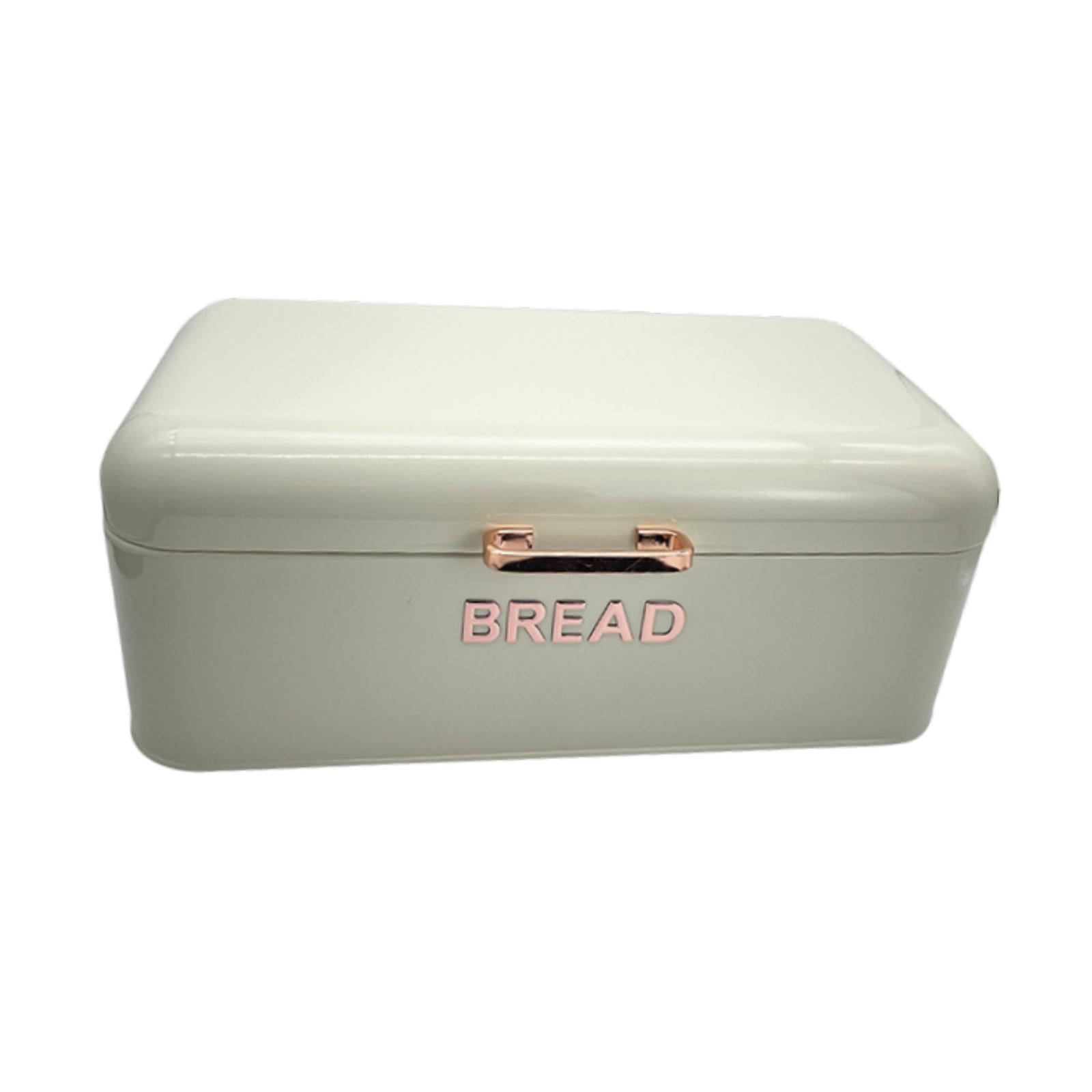 Bread Box for Kitchen Counter Organizer Breadbox for Pantry Biscuit Counters White