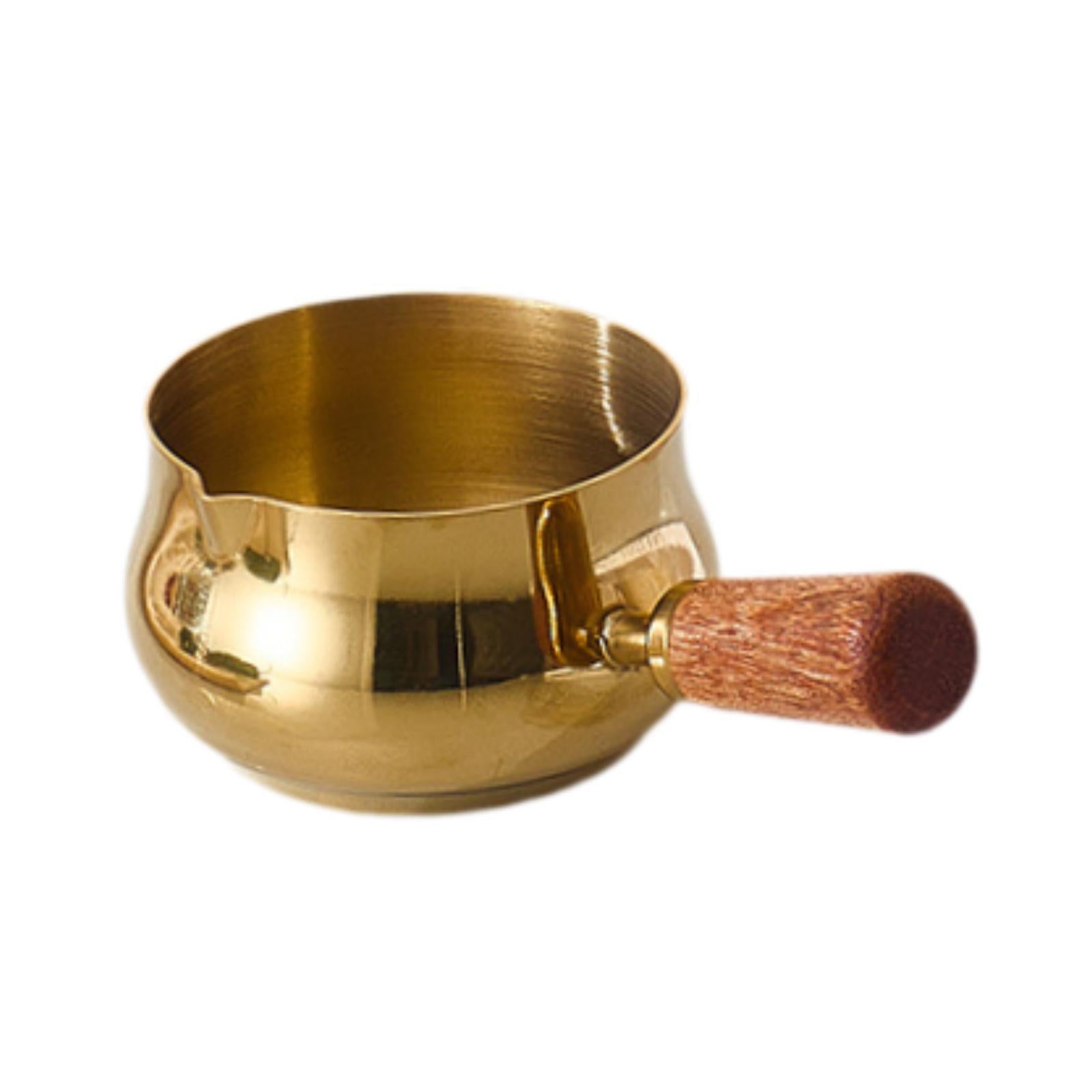 Stainless Steel Sauce Cup Reusable Measuring Cup Kitchen Gadget Dipping Bowl M Gold