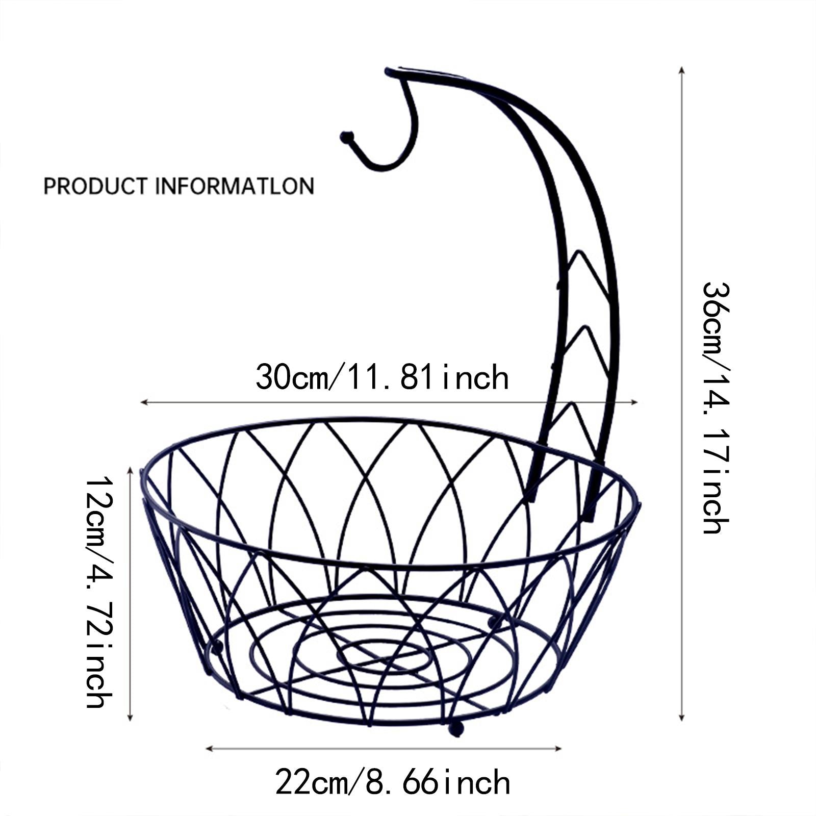 Fruit Basket Decoration Storage Bread Basket for Living Room Produce Kitchen