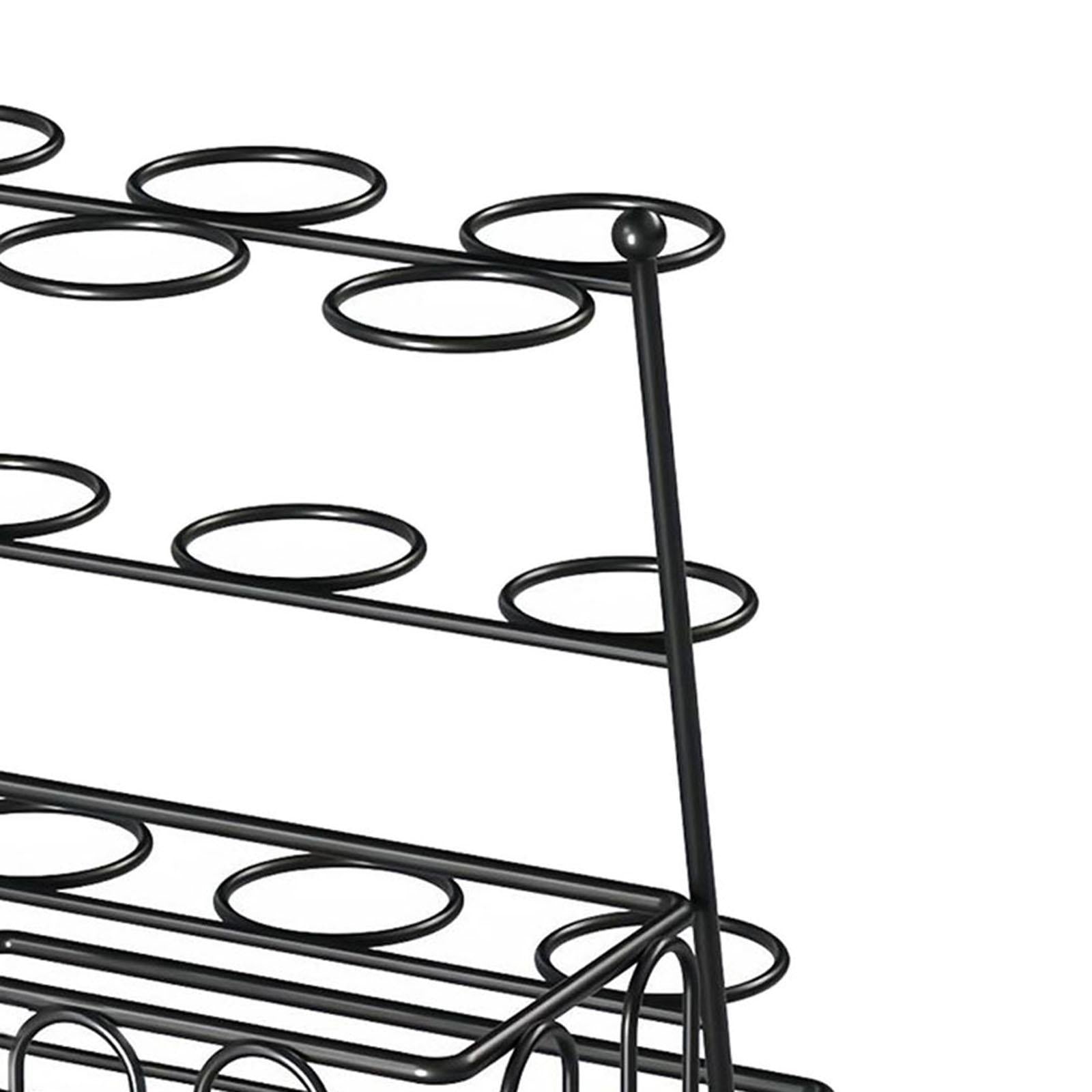 Egg Dispenser Eggs Organizer Sturdy Metal Egg Holder for Home Pantry Cabinet