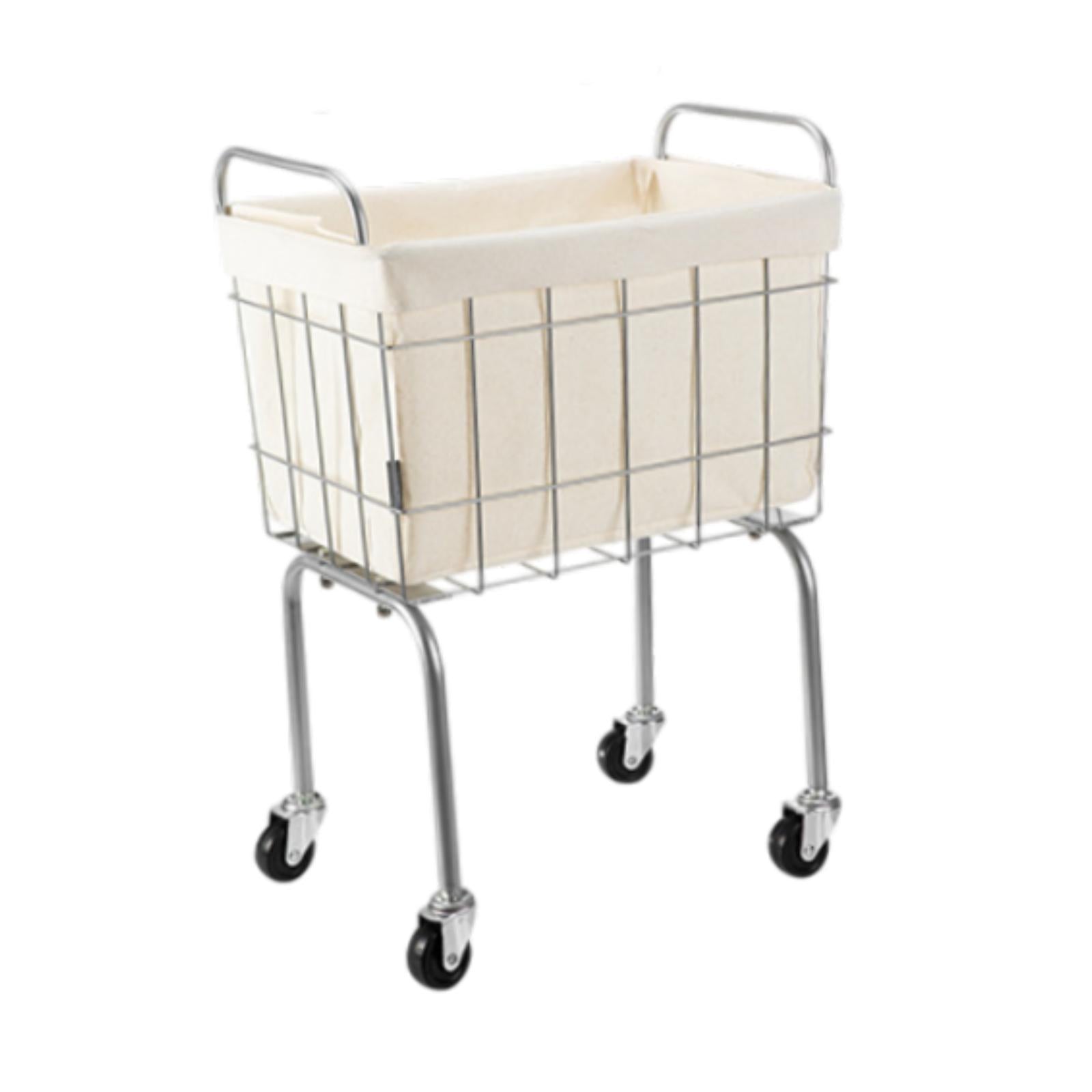 Laundry Basket with Wheels Portable Organizer for Laundry Room Hotel Bedroom