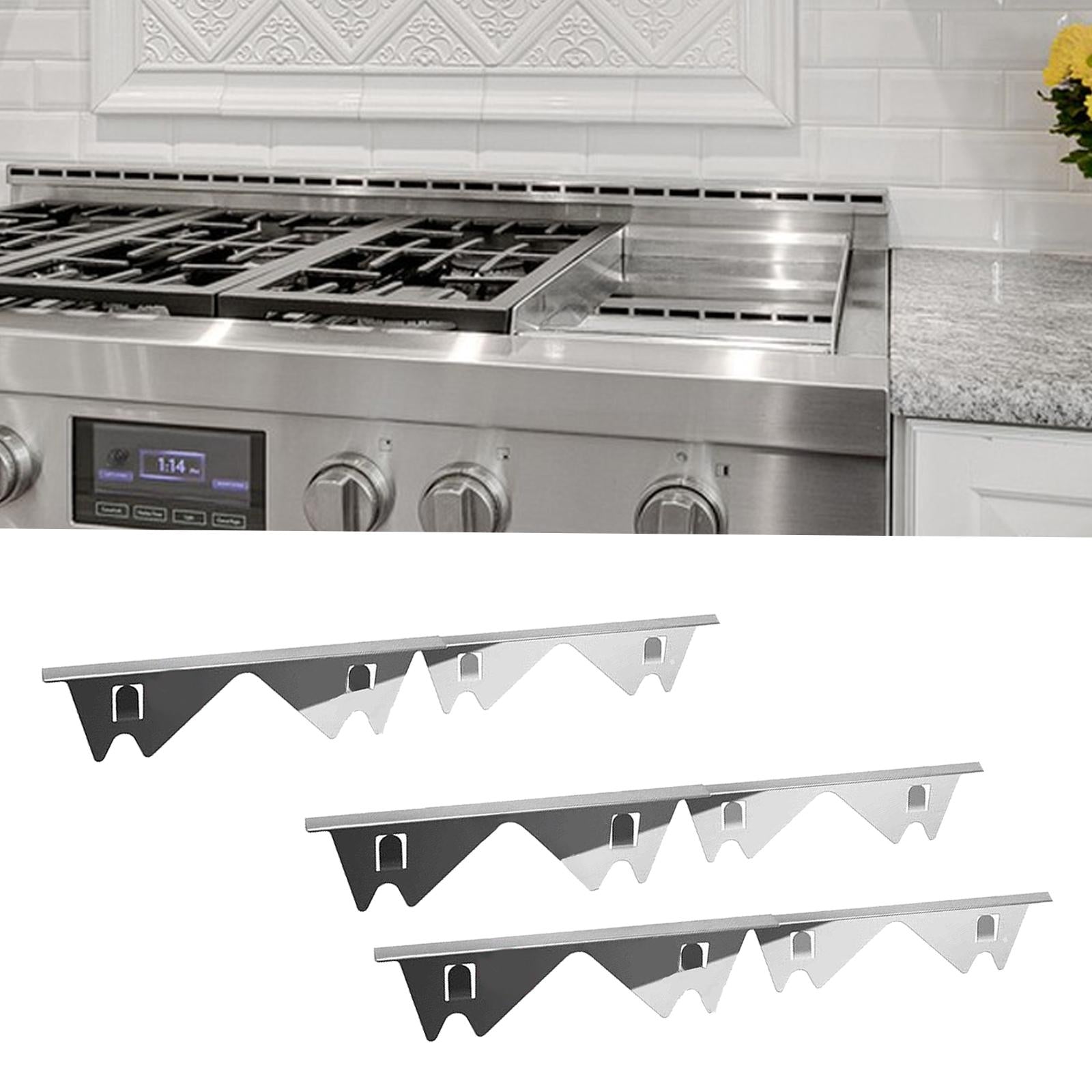 Stainless Steel Stovetop Counter Cover Stove Filler for Countertop Hotel 2 pieces