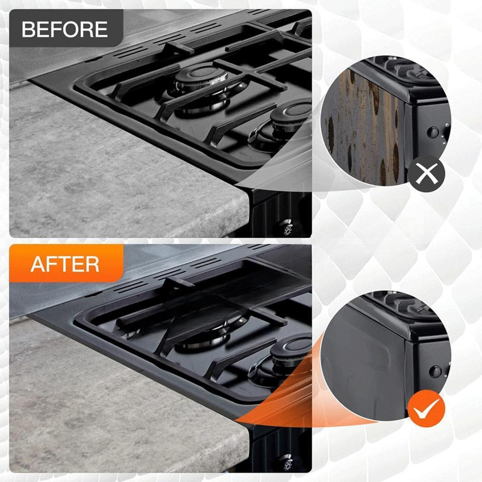 Stainless Steel Stovetop Counter Cover Stove Filler for Countertop Hotel 4 pieces