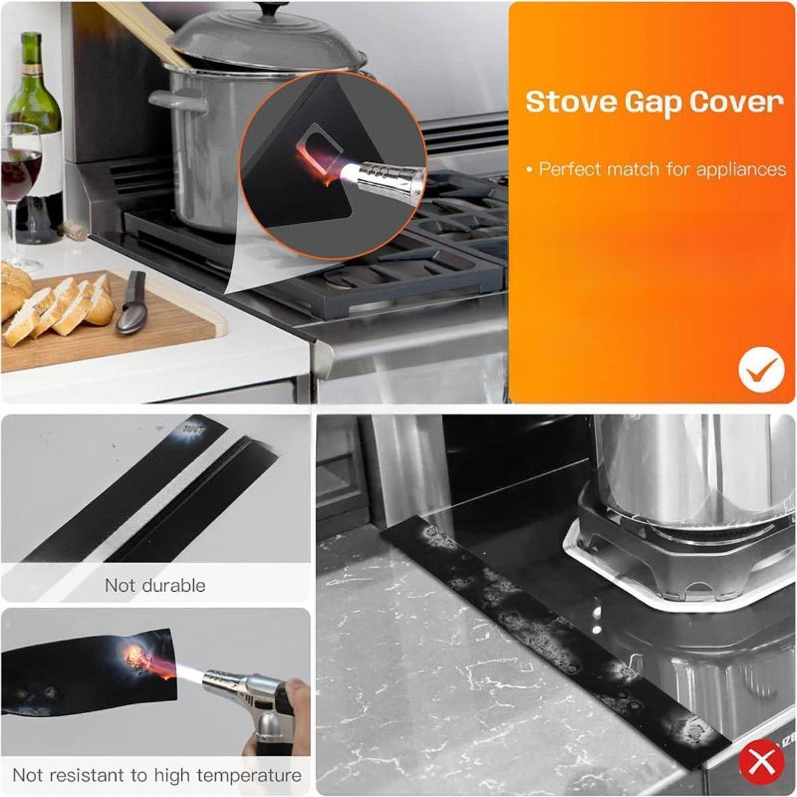 Stainless Steel Stovetop Counter Cover Stove Filler for Countertop Hotel 4 pieces
