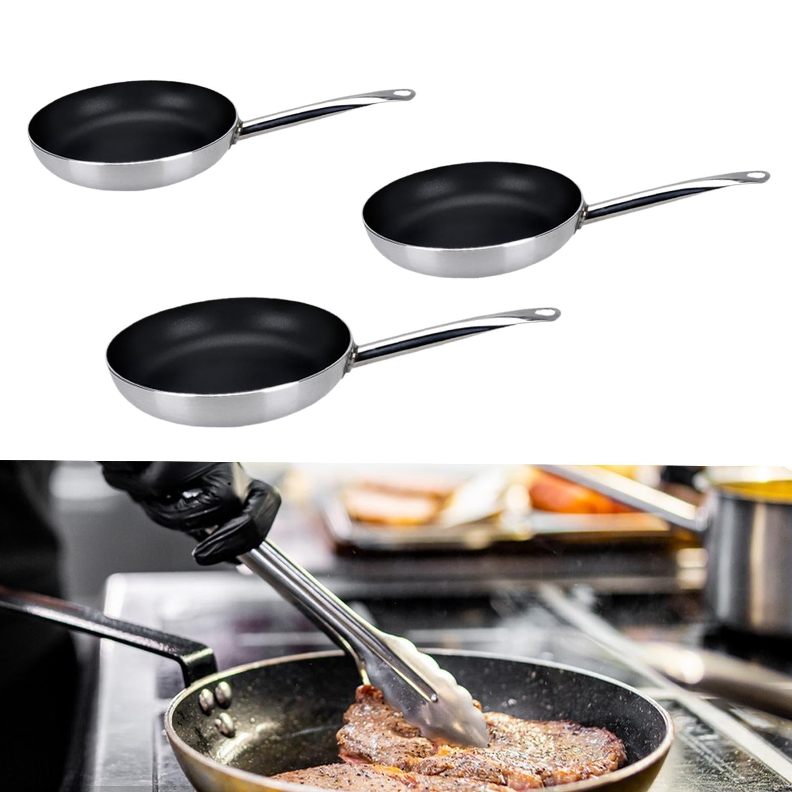 Aluminium Skillets Saute Pan Round Cooking Pan Non Stick Frying Pan for Home 24.5cm