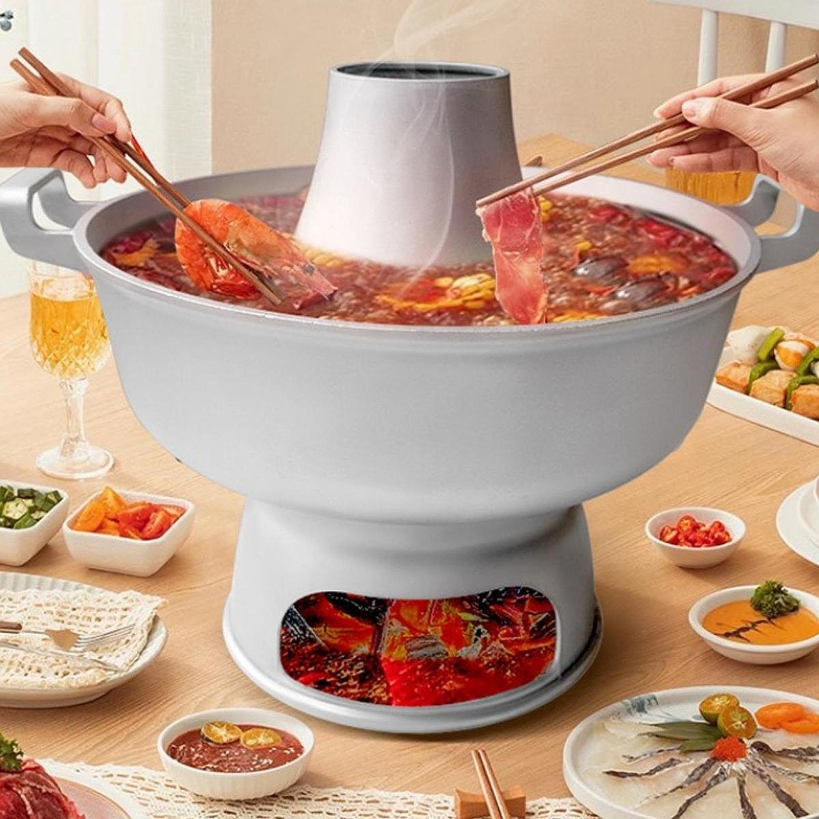 Chinese Traditional Beijing Charcoal Hot Pot Multifunction Cooking Shabu Pot