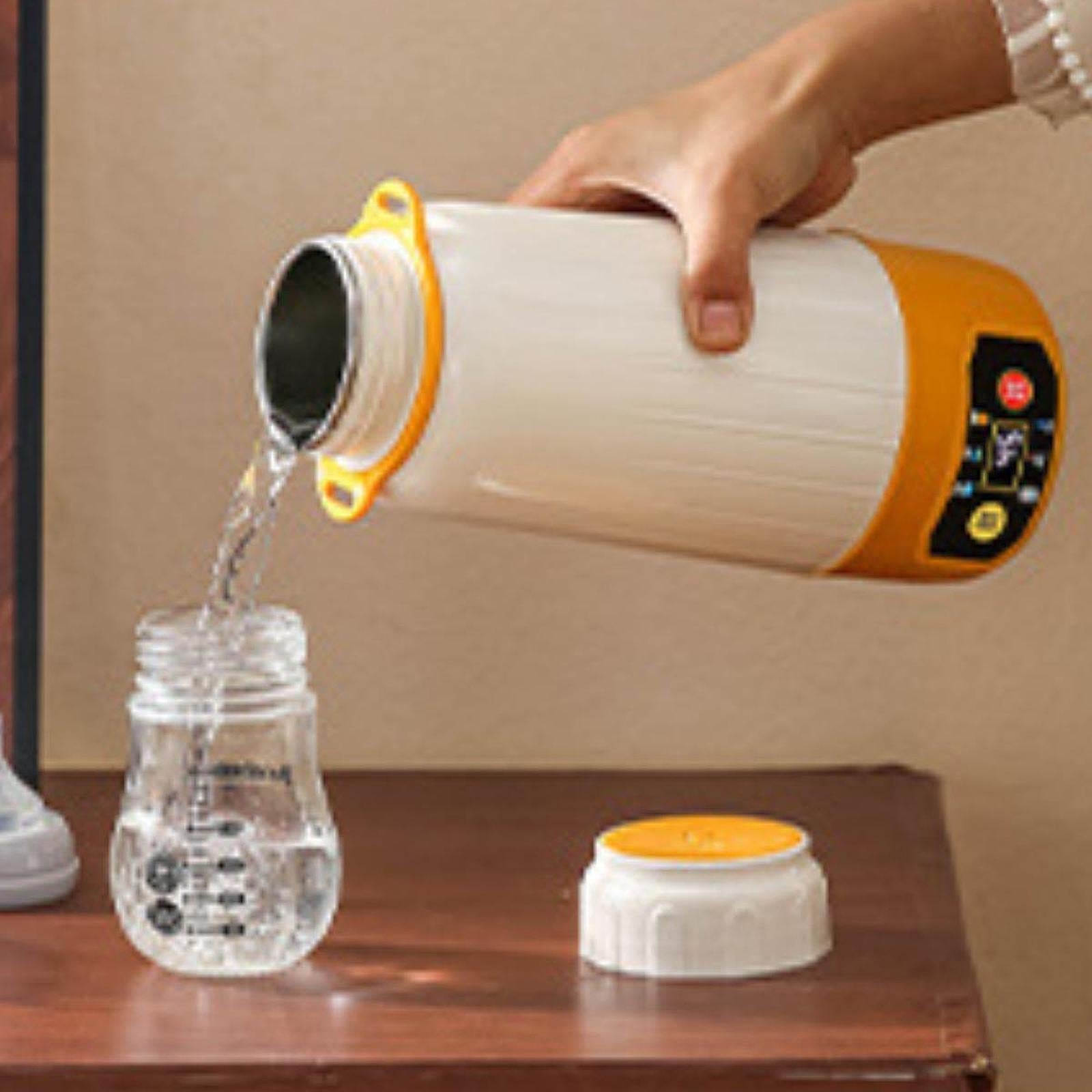 Car Heating Cup 1 L Leakproof Heated Travel Mug for Outdoor Household Office