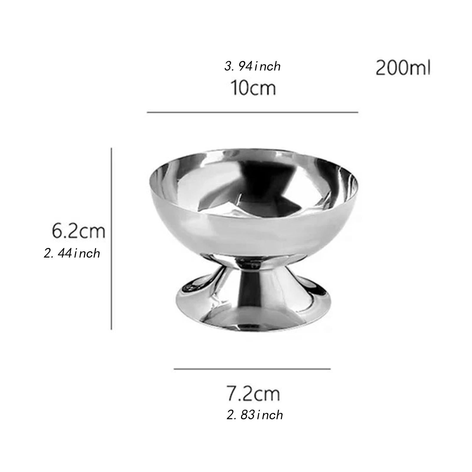 Ice Cream Bowl Sturdy Tableware Versatile Dessert Bowl for Hotel Home Picnic 10x6.2x7.2cm