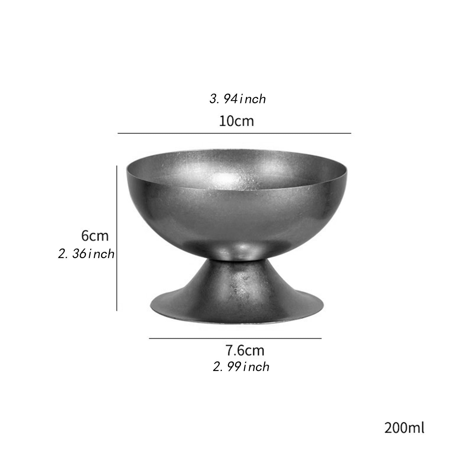 Ice Cream Bowl Sturdy Tableware Versatile Dessert Bowl for Hotel Home Picnic 10x6x7.6cm