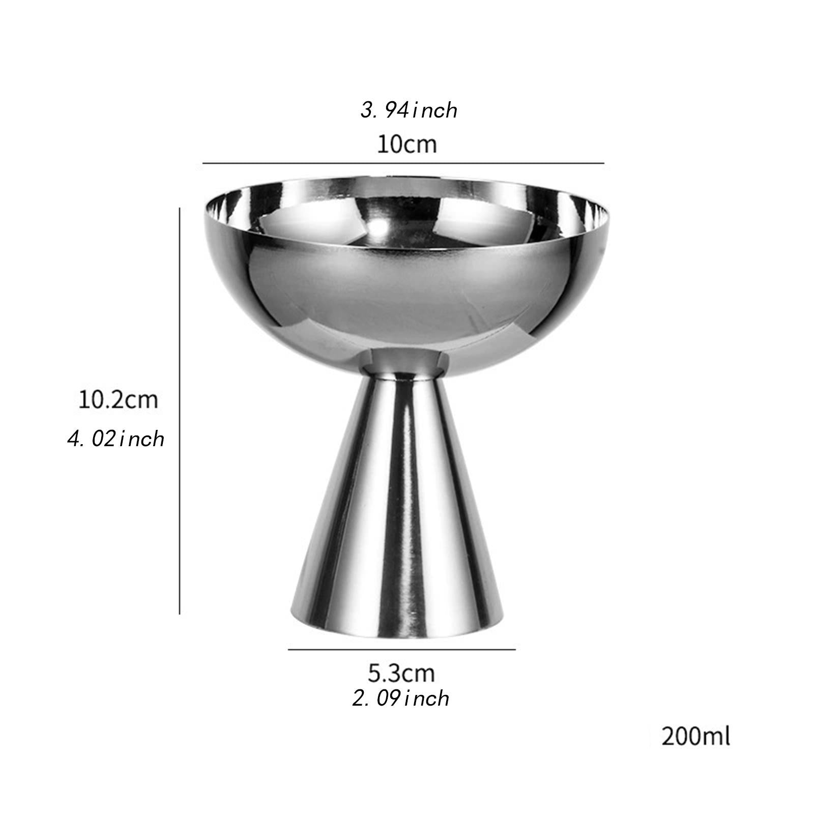 Ice Cream Bowl Sturdy Tableware Versatile Dessert Bowl for Hotel Home Picnic 10.2x10x5.3cm