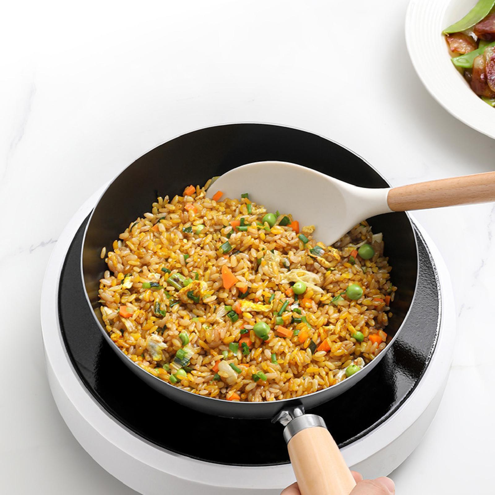 Wok Pan Cookware 7'' for Induction Cooker Chinese Wok for Home Cooking No Lid