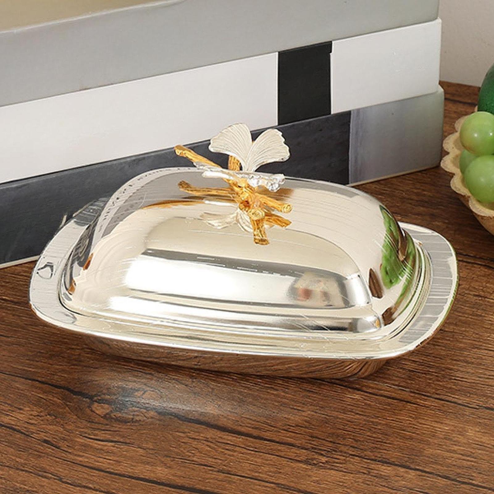 Snack Plate Dried Fruit Butter Dish Dish Keeper for Wedding Dining Room Home Silver