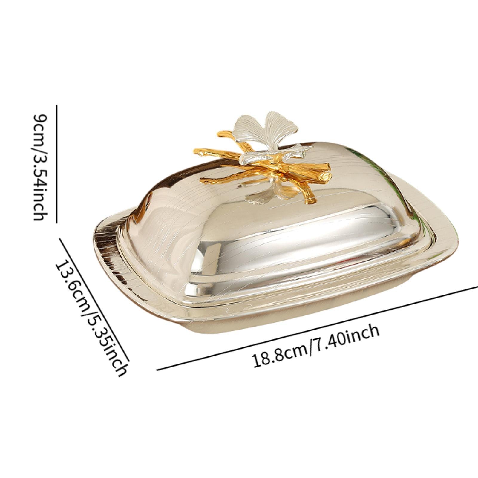 Snack Plate Dried Fruit Butter Dish Dish Keeper for Wedding Dining Room Home Silver