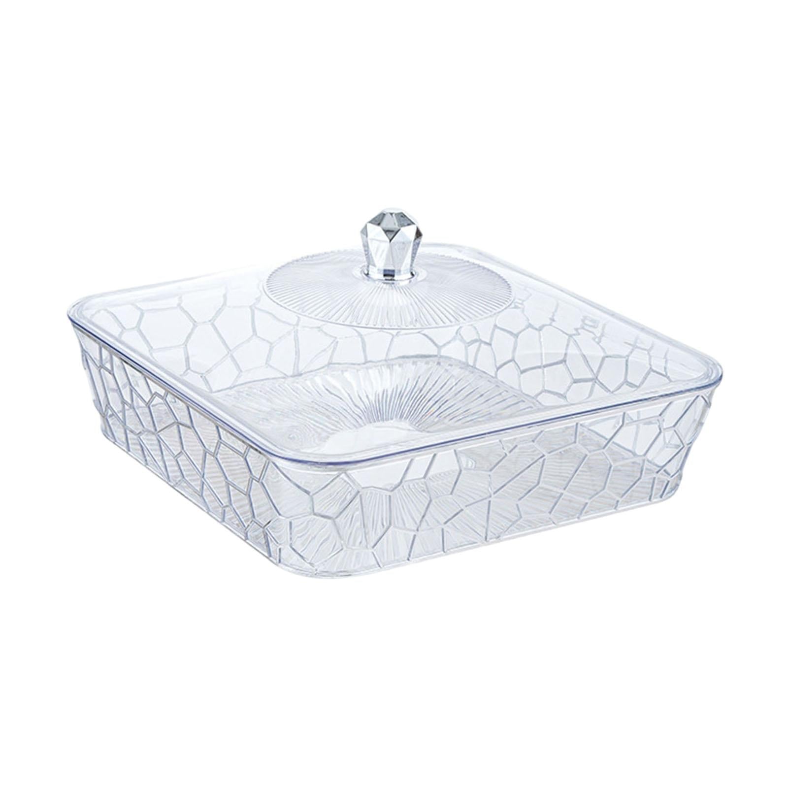 Serving Tray Dish Versatile Fruit Organizer for Tabletop Travel Themed Party Silver and Small