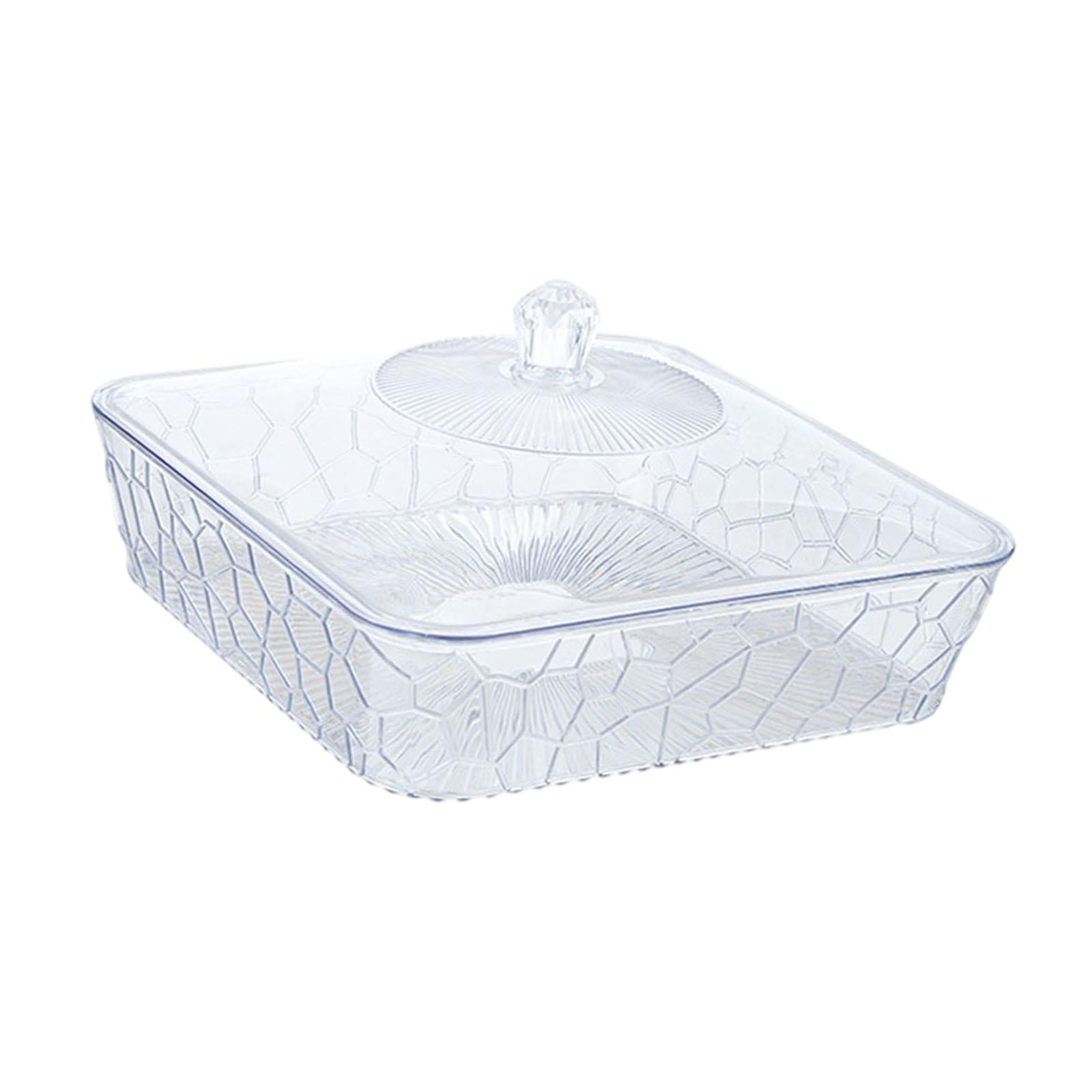 Serving Tray Dish Versatile Fruit Organizer for Tabletop Travel Themed Party Clear and Small