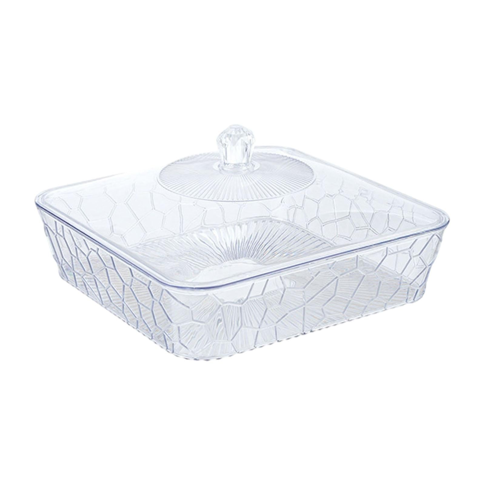 Serving Tray Dish Versatile Fruit Organizer for Tabletop Travel Themed Party Clear and Small