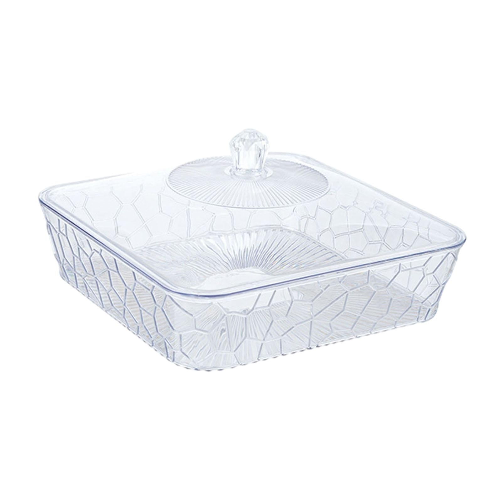 Serving Tray Dish Versatile Fruit Organizer for Tabletop Travel Themed Party Clear and Small