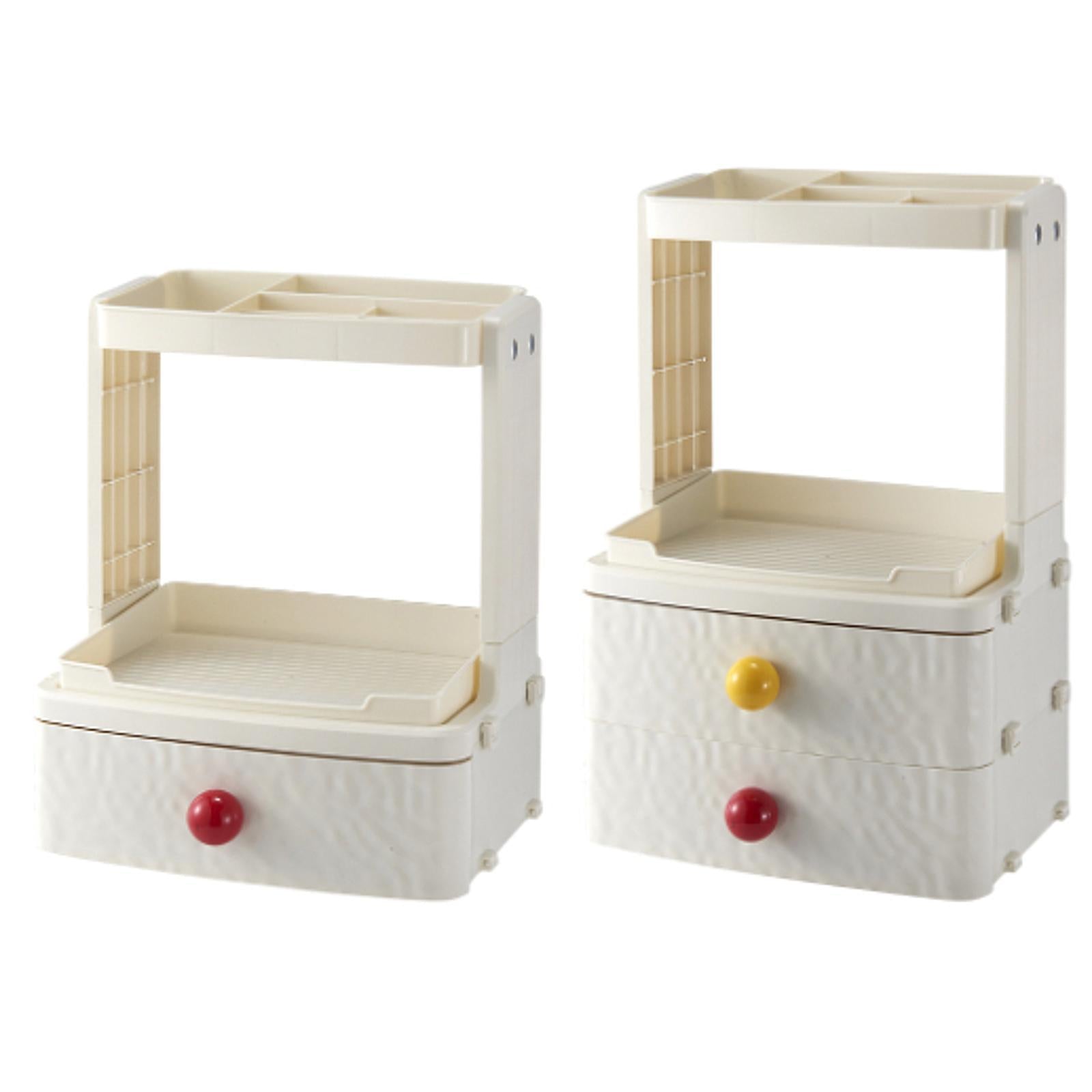Makeup Organizer Elegant Desktop Cosmetic Holder for Home Countertop Dresser 26.5cmx20.5cmx33cm 3 Layers