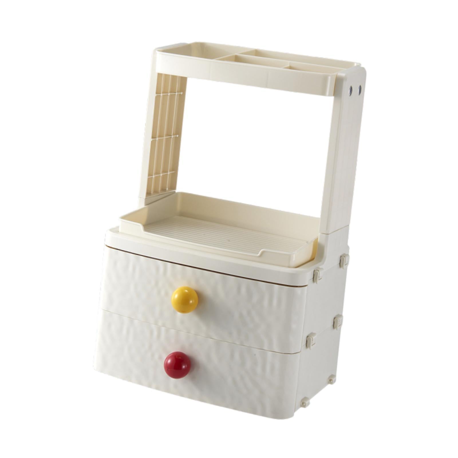 Makeup Organizer Elegant Desktop Cosmetic Holder for Home Countertop Dresser 26.5cmx20.5cmx41cm 4 Layers