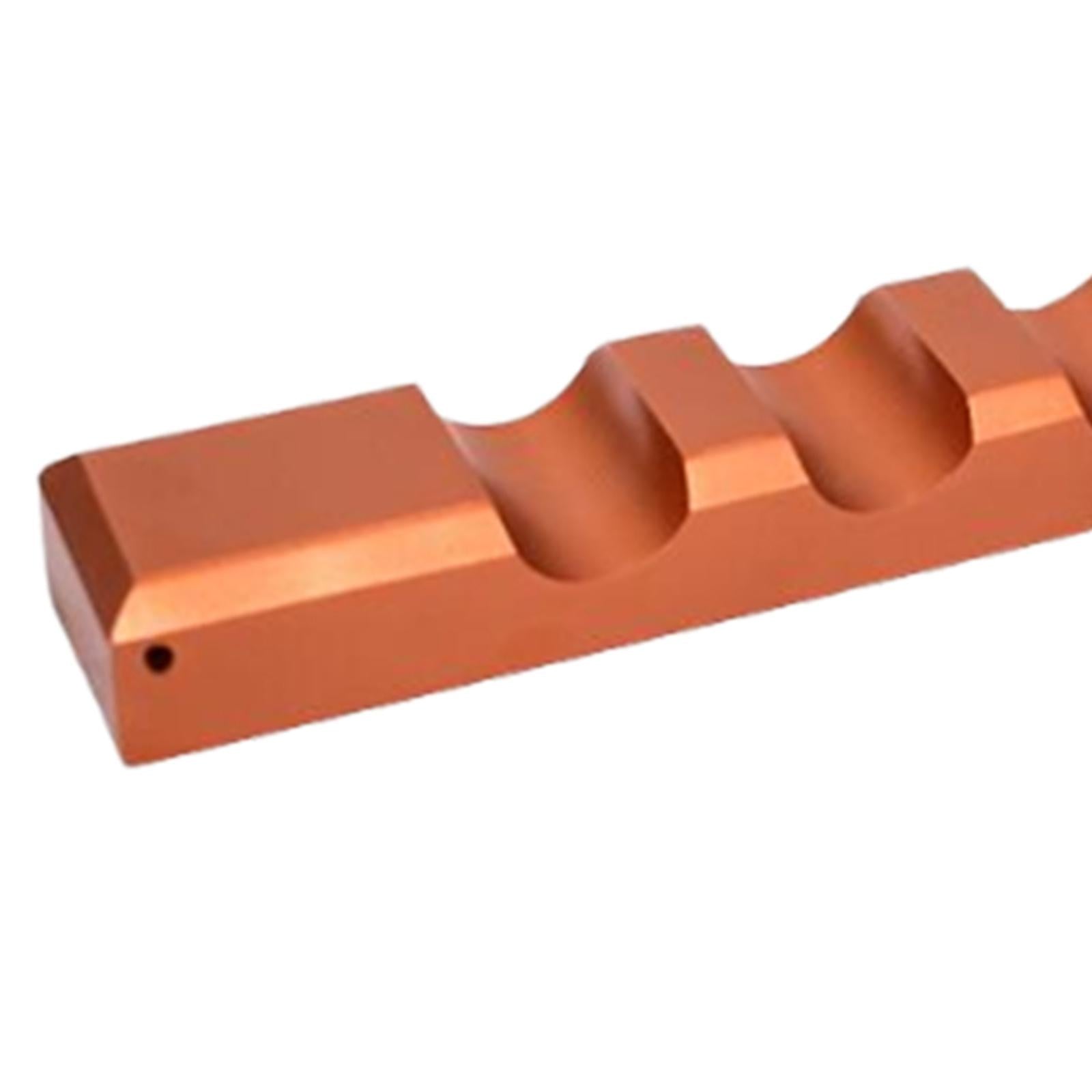 Chopsticks Holder Aluminum Alloy Spoon Fork Holder for Hotel Cafe Restaurant Orange