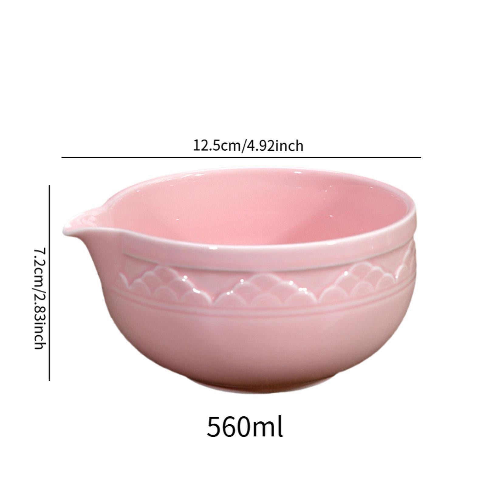 Matcha Bowl Home Handcrafted Ceramic for Cold Hot Water Cold Brew Tea Lovers Pink