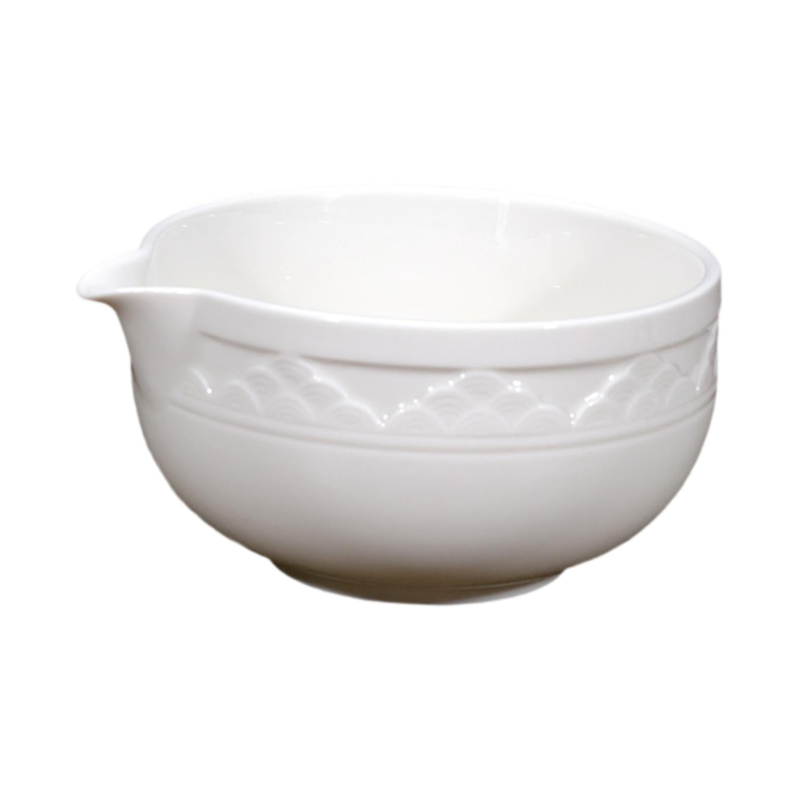Matcha Bowl Home Handcrafted Ceramic for Cold Hot Water Cold Brew Tea Lovers White