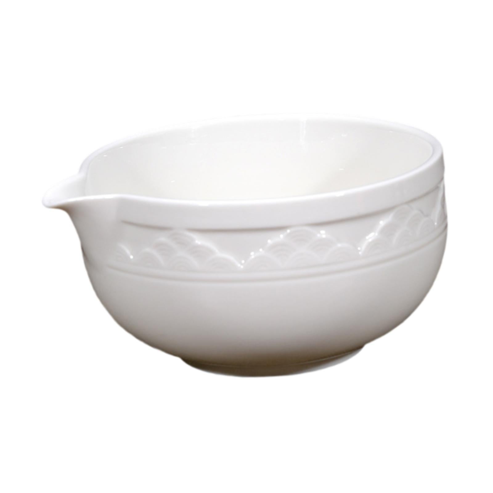 Matcha Bowl Home Handcrafted Ceramic for Cold Hot Water Cold Brew Tea Lovers White