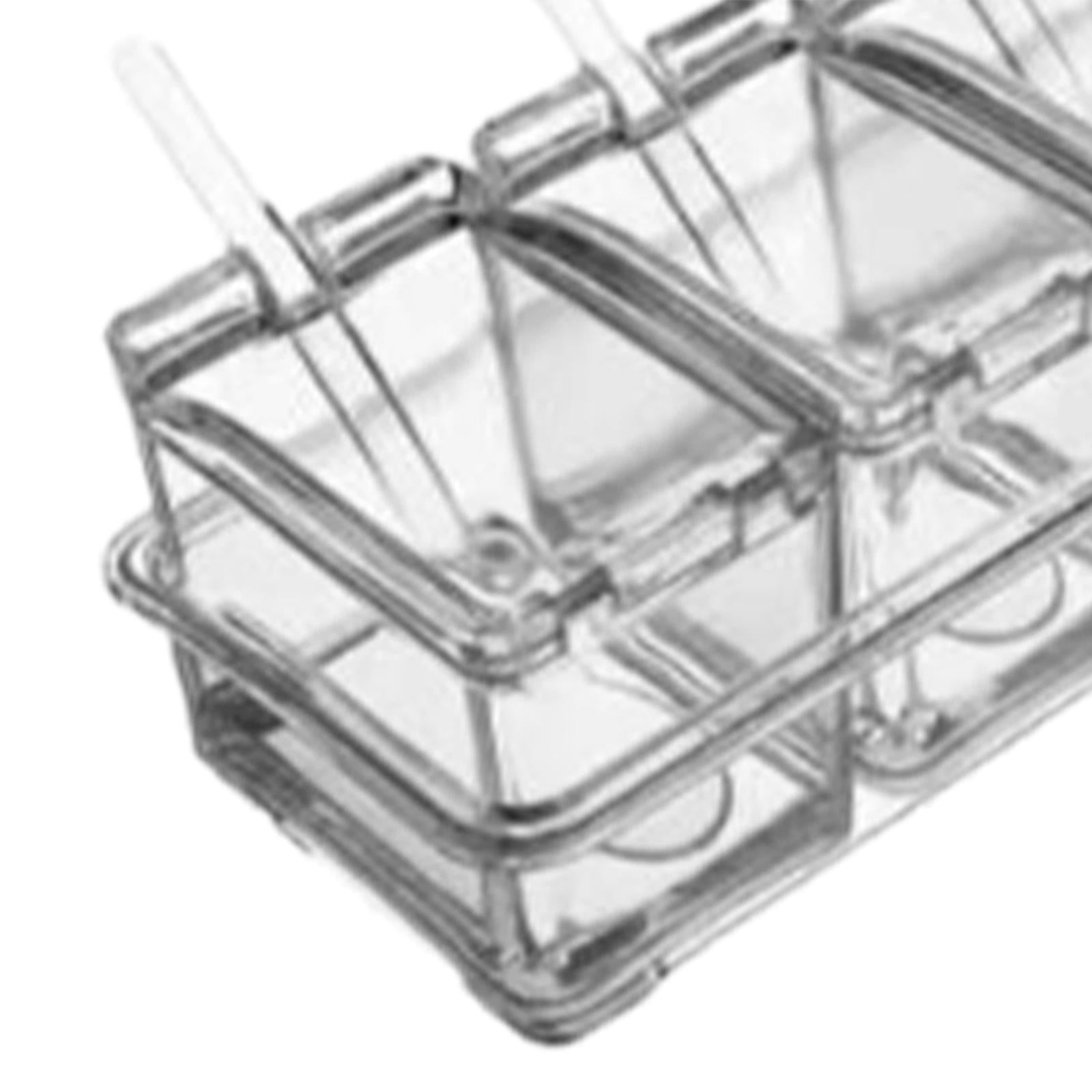 Clear Seasoning Box Seasoning Storage Container for Dining Room Camping Home